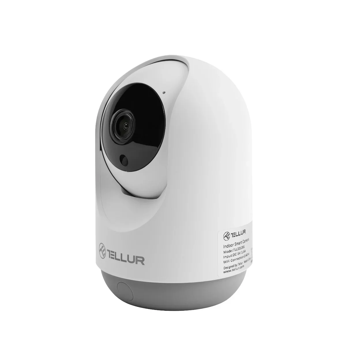 Camera de supraveghere Tellur Smart Wi-Fi Interior, 3MP, UltraHD, PTZ, Autotraking, Night Vision, Detectarea miscarilor, Two-Way Audio, Alarma sonora, Pan 360 grade, Control Vocal, Stocare Cloud, Alb - Image 5