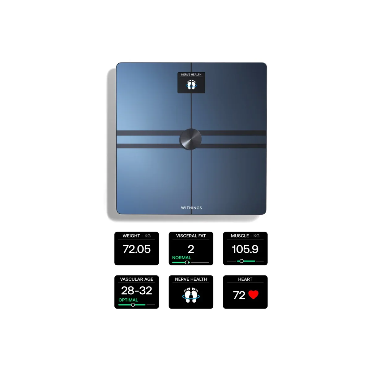 Cantar inteligent Withings Body Comp Complete Body Analysis, Wi-Fi, Negru - Image 2