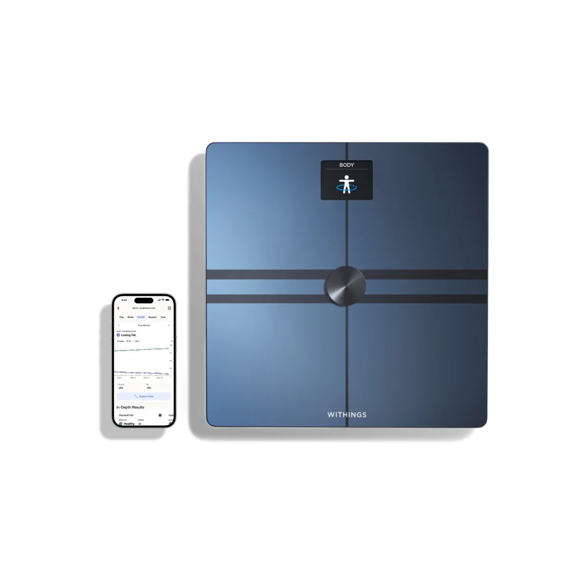 Cantar inteligent Withings Body Comp Complete Body Analysis, Wi-Fi, Negru - Image 3