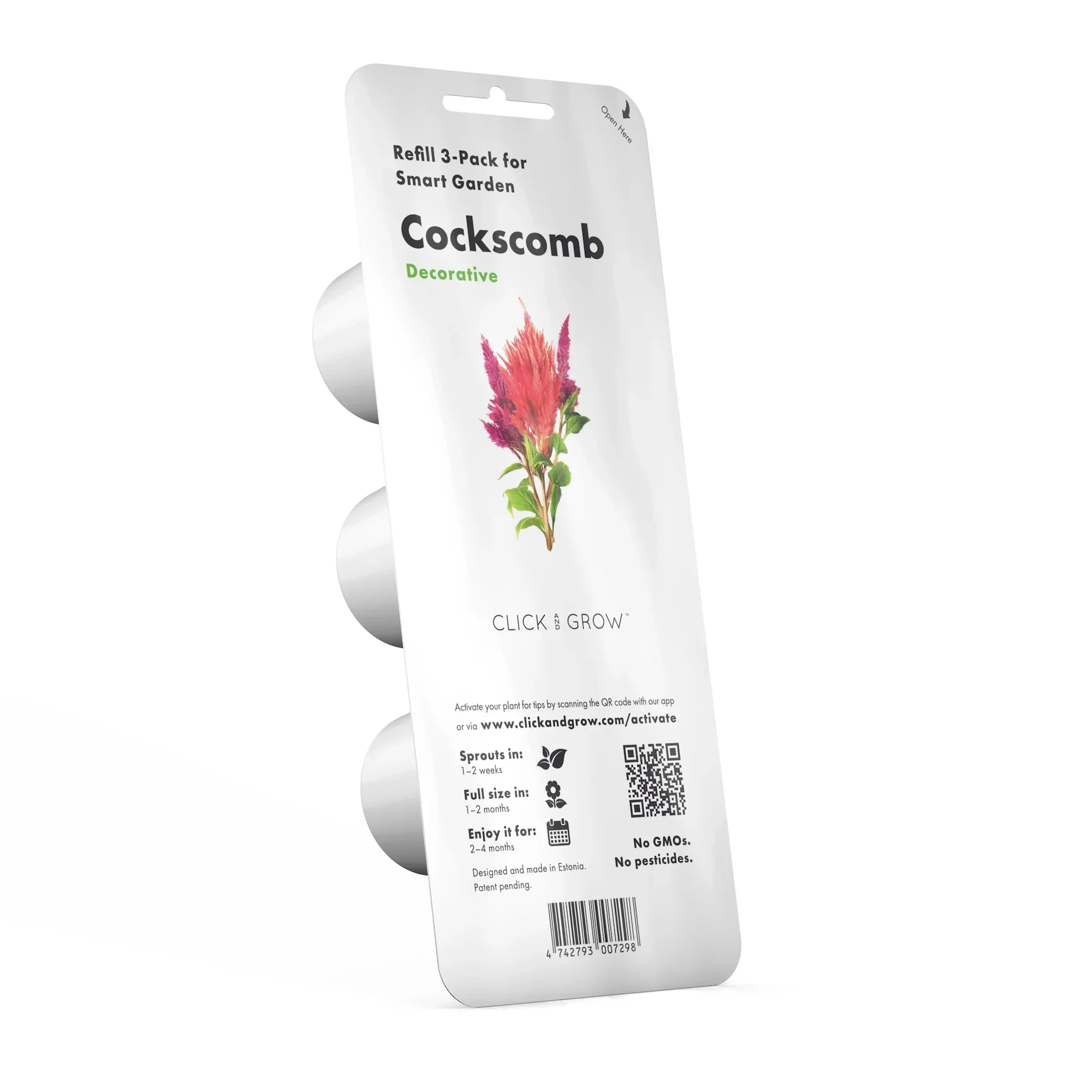 Capsule Click & Grow cu seminte si substrat de faguri de cocos 3buc - Image 2