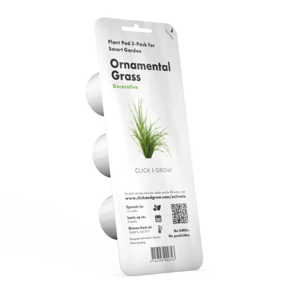 Capsule Click & Grow cu seminte si substrat iarba decorativa 3buc - Image 2