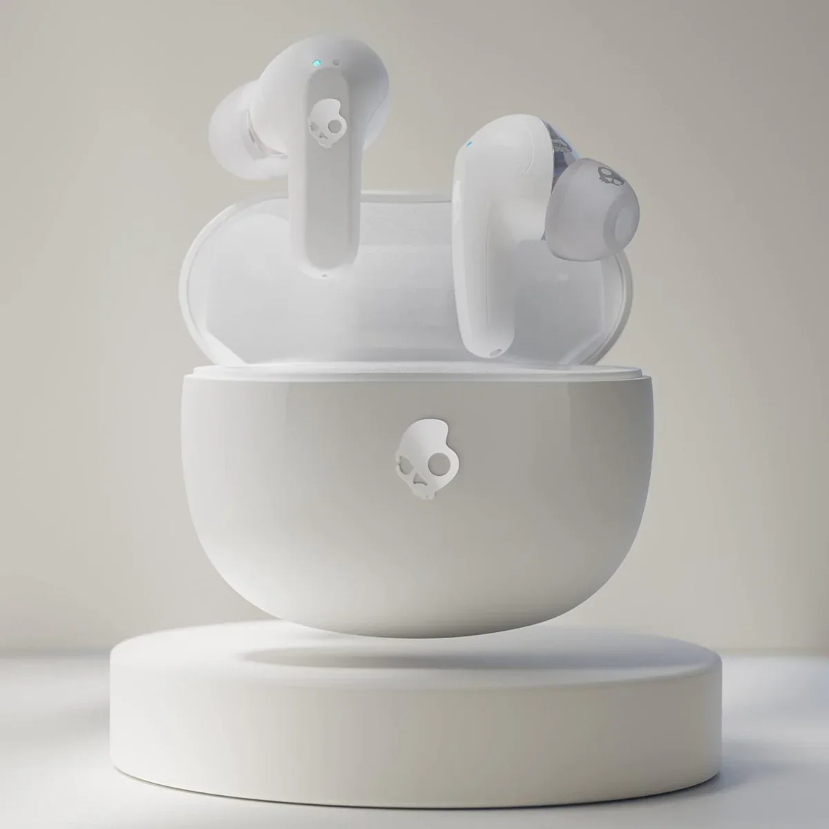 Casti In-Ear, Skullcandy Rail True Wireless, Bluetooth, Bone Orange - Image 2