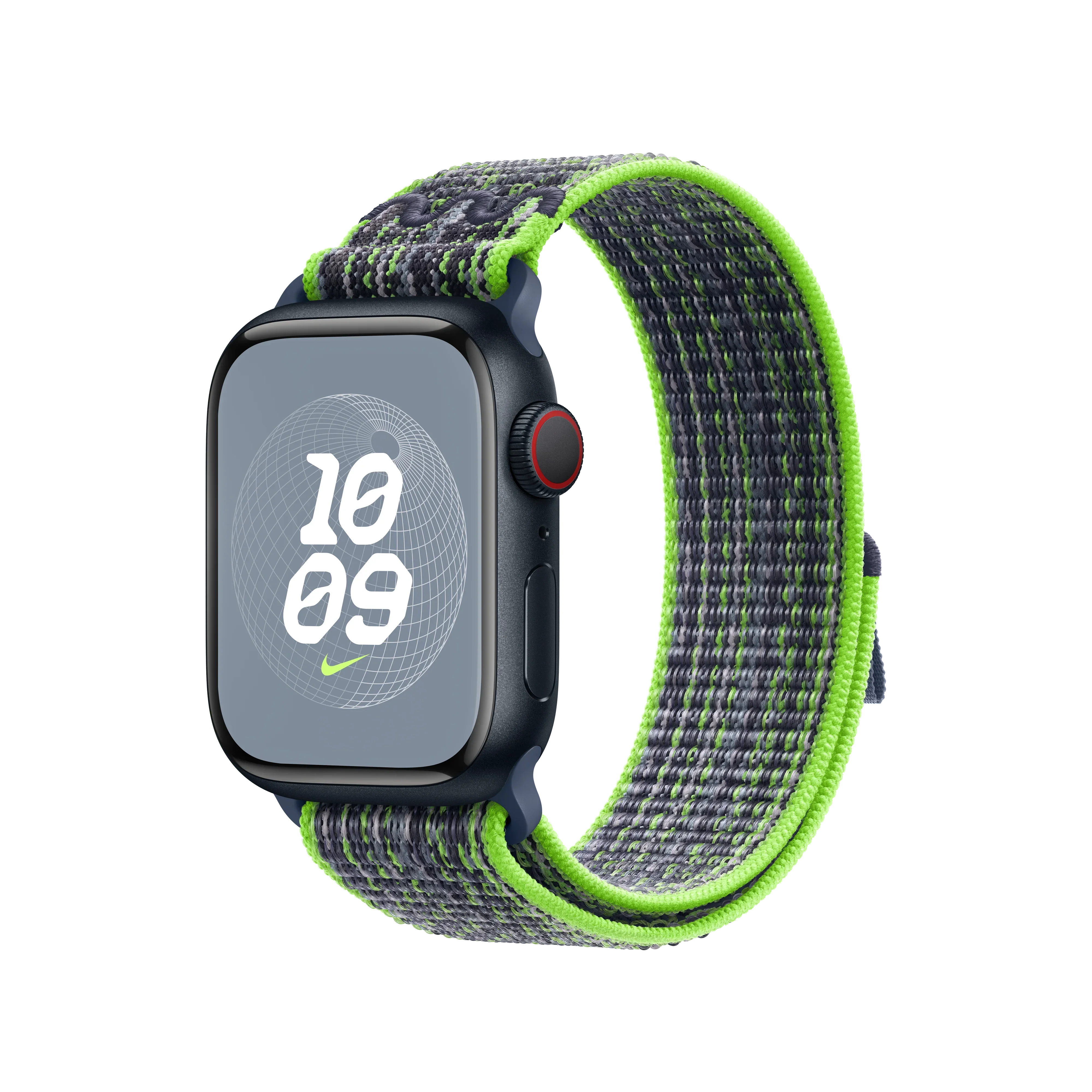 Curea Apple pentru Apple Watch 41mm Bright Green/Blue Nike Sport Loop - Image 2