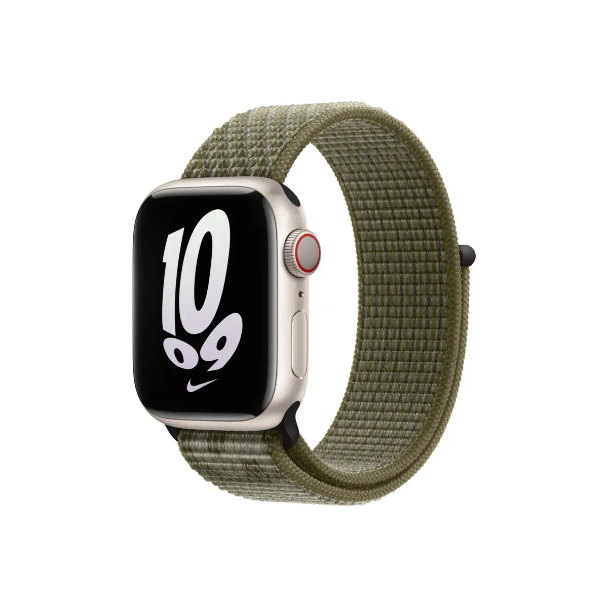 Curea Apple pentru Apple Watch 41mm Sequoia/Pure Platinum Nike Sport Loop - Image 2