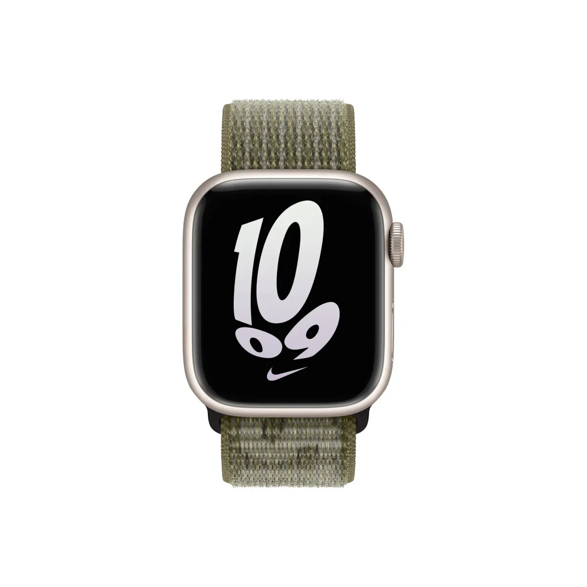 Curea Apple pentru Apple Watch 41mm Sequoia/Pure Platinum Nike Sport Loop - Image 3