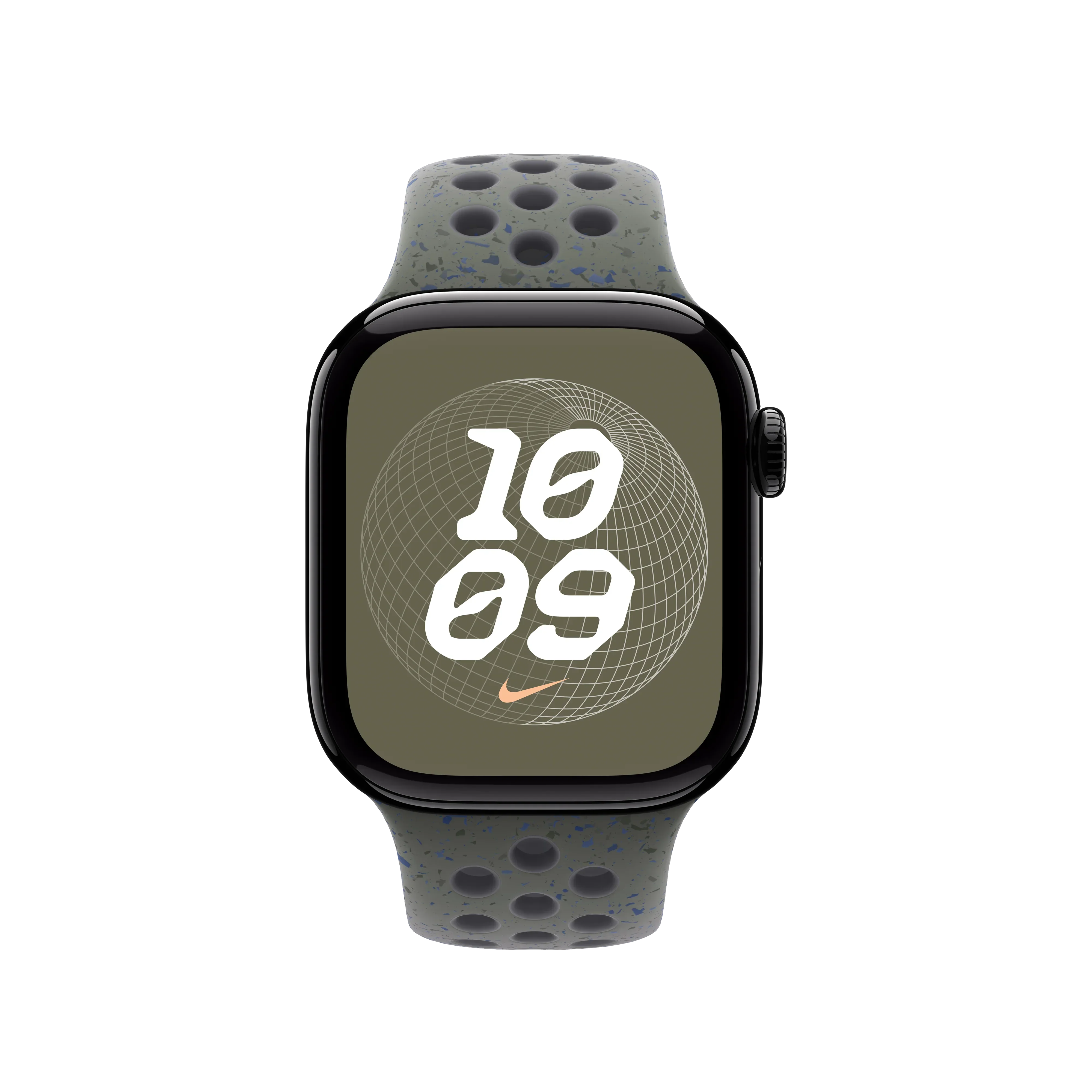 Curea Apple pentru Apple Watch 42mm Nike Sport Band, Cargo Khaki Nike Sport Band, M/L - Image 3