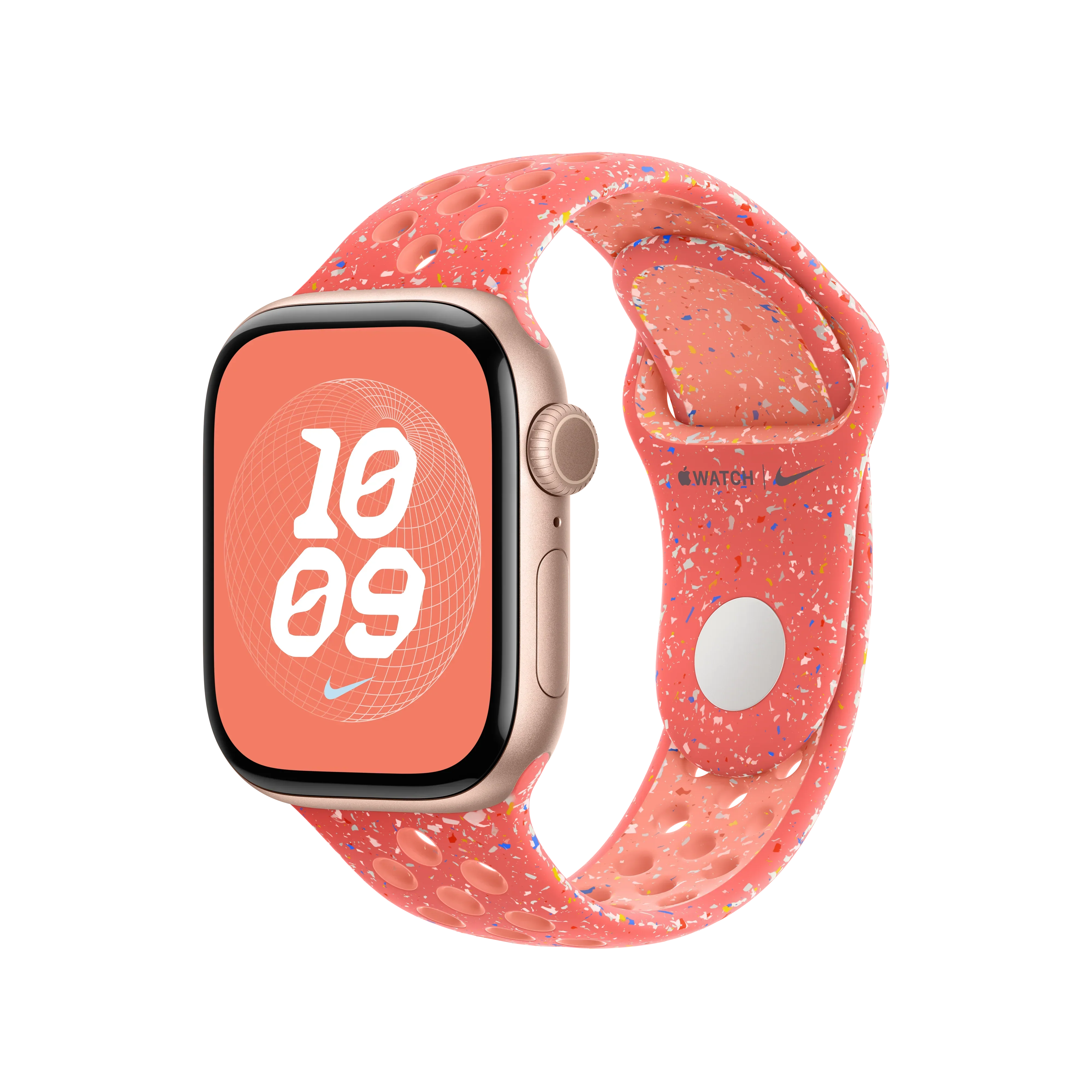 Curea Apple pentru Apple Watch 42mm Nike Sport Band, Magic Ember Nike Sport Band, S/M - Image 2