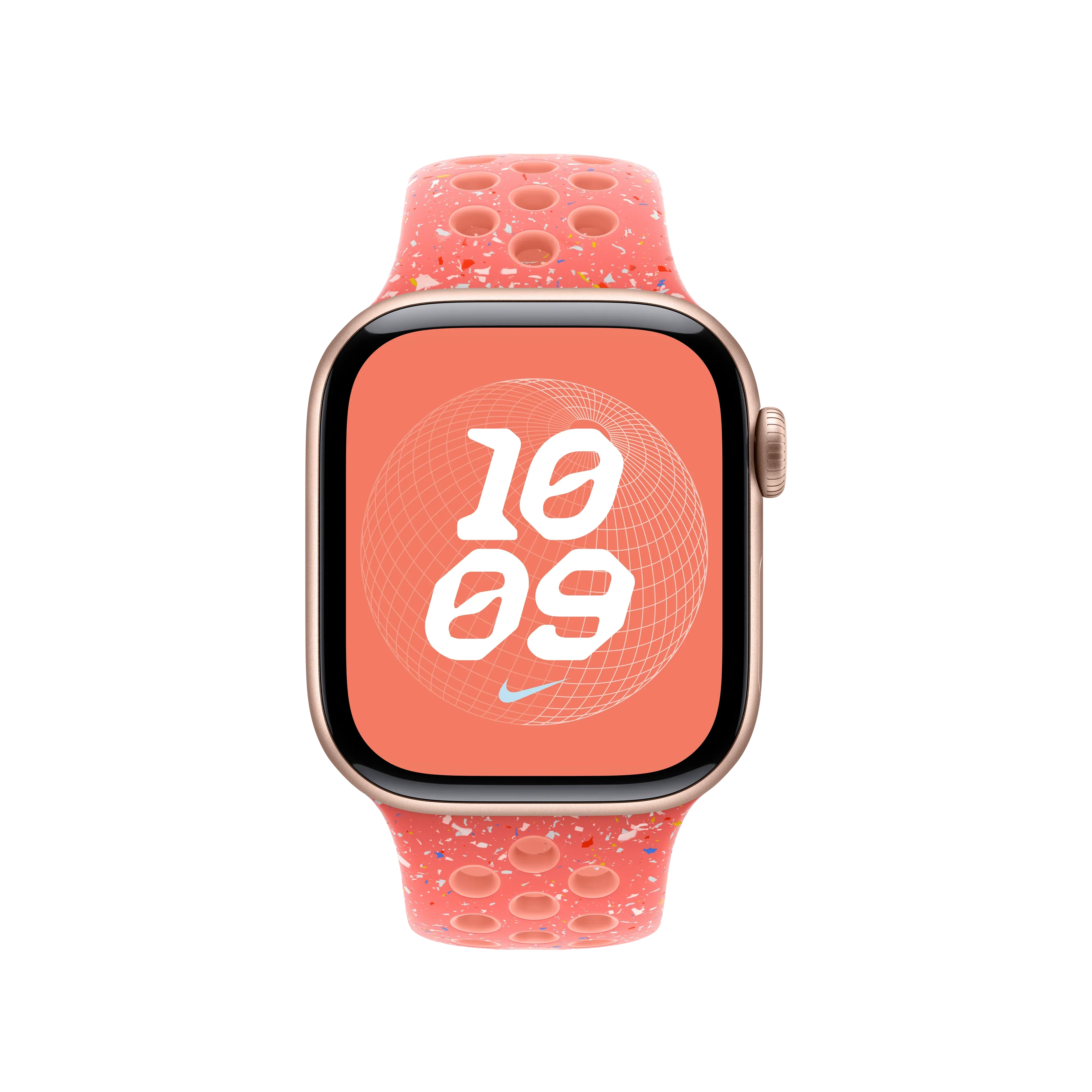 Curea Apple pentru Apple Watch 42mm Nike Sport Band, Magic Ember Nike Sport Band, S/M - Image 3