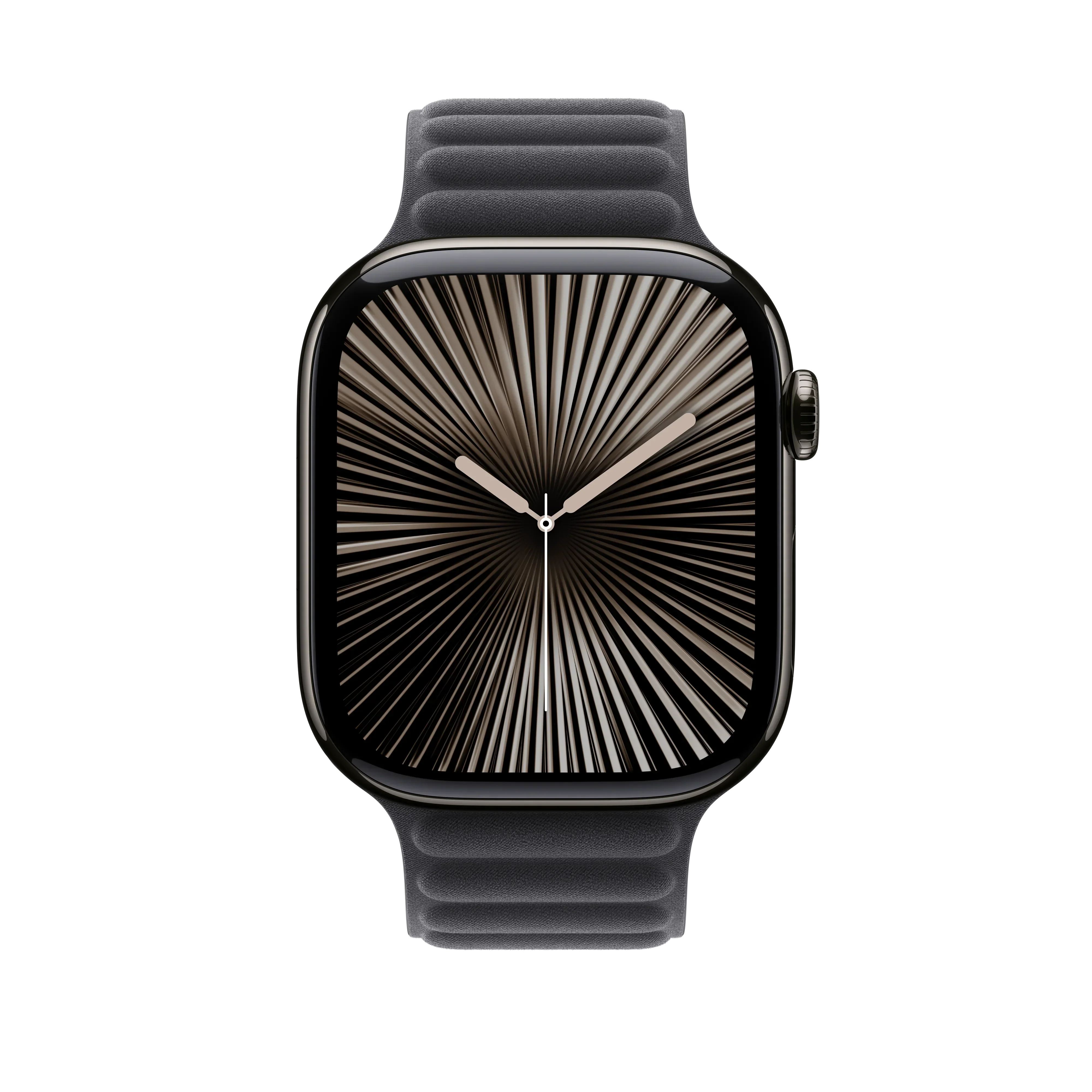 Curea Apple pentru Apple Watch 46mm Magnetic Link, Black Magnetic Link, S/M - Image 3