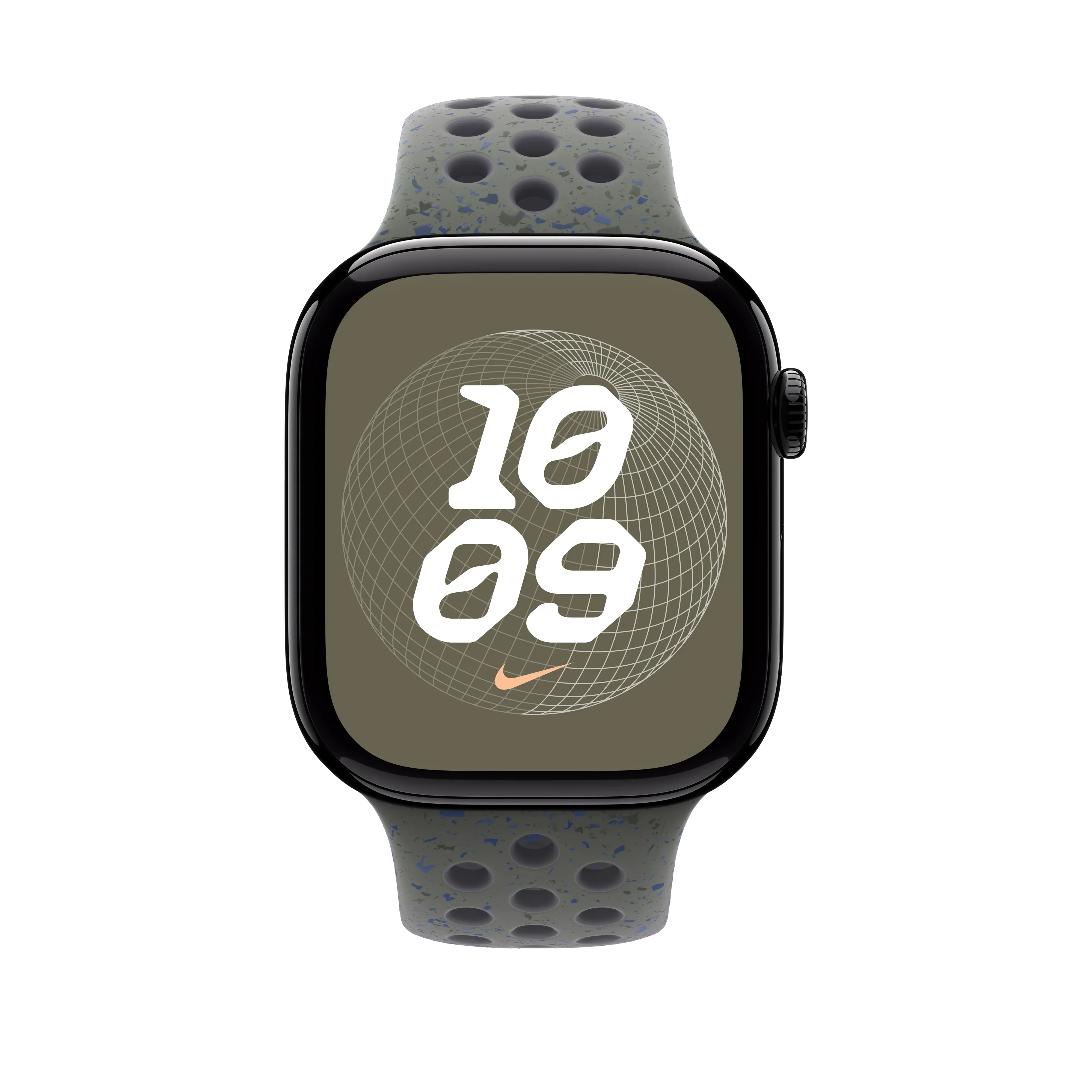 Curea Apple pentru Apple Watch 46mm Nike Sport Band, Cargo Khaki Nike Sport Band, S/M - Image 3