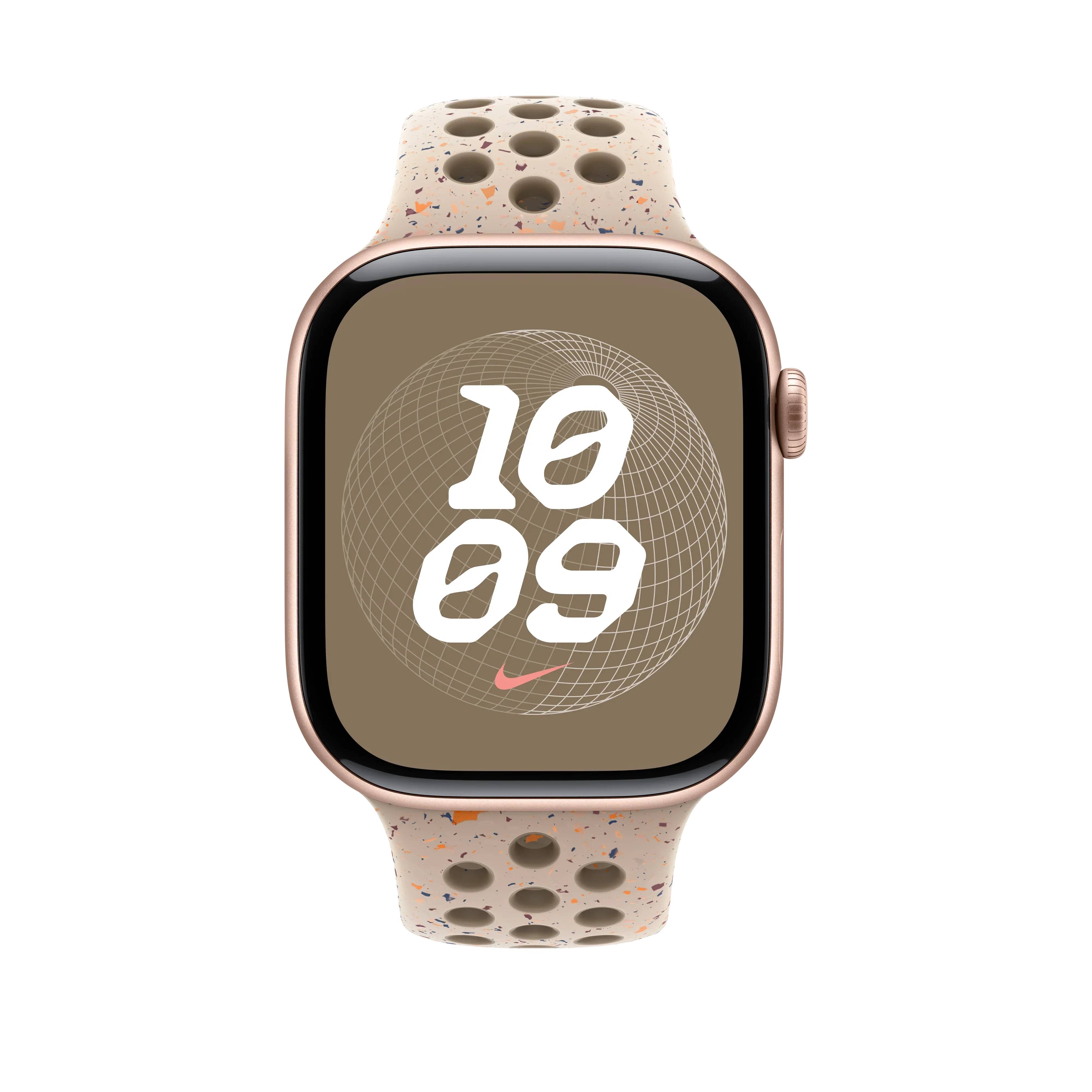 Curea Apple pentru Apple Watch 46mm Nike Sport Band, Desert Stone Nike Sport Band, S/M - Image 3