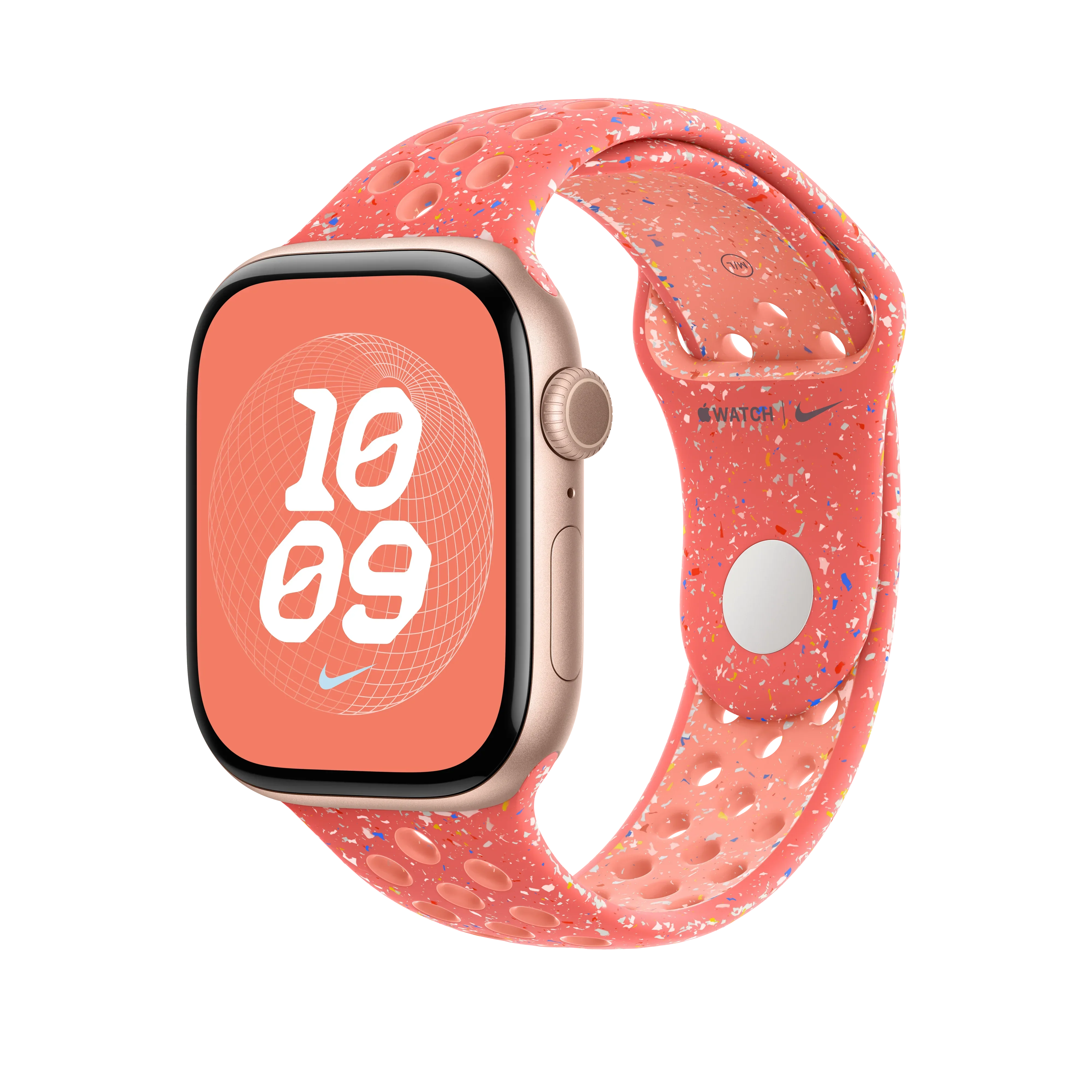 Curea Apple pentru Apple Watch 46mm Nike Sport Band, Magic Ember Nike Sport Band, S/M - Image 2