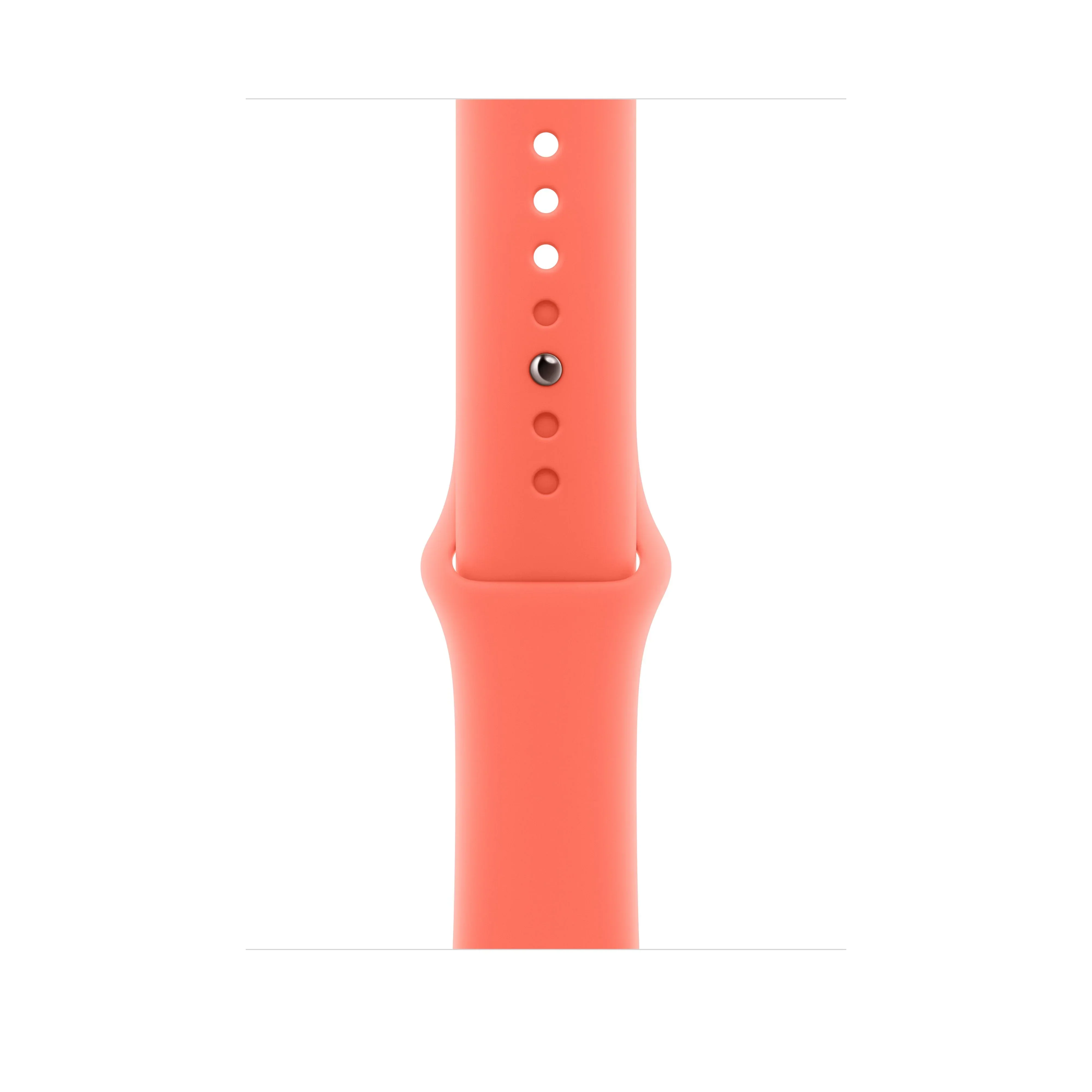 Curea Apple pentru Apple Watch 46mm Sport Band: Tangerine Sport Band - S/M (SEASONAL)
