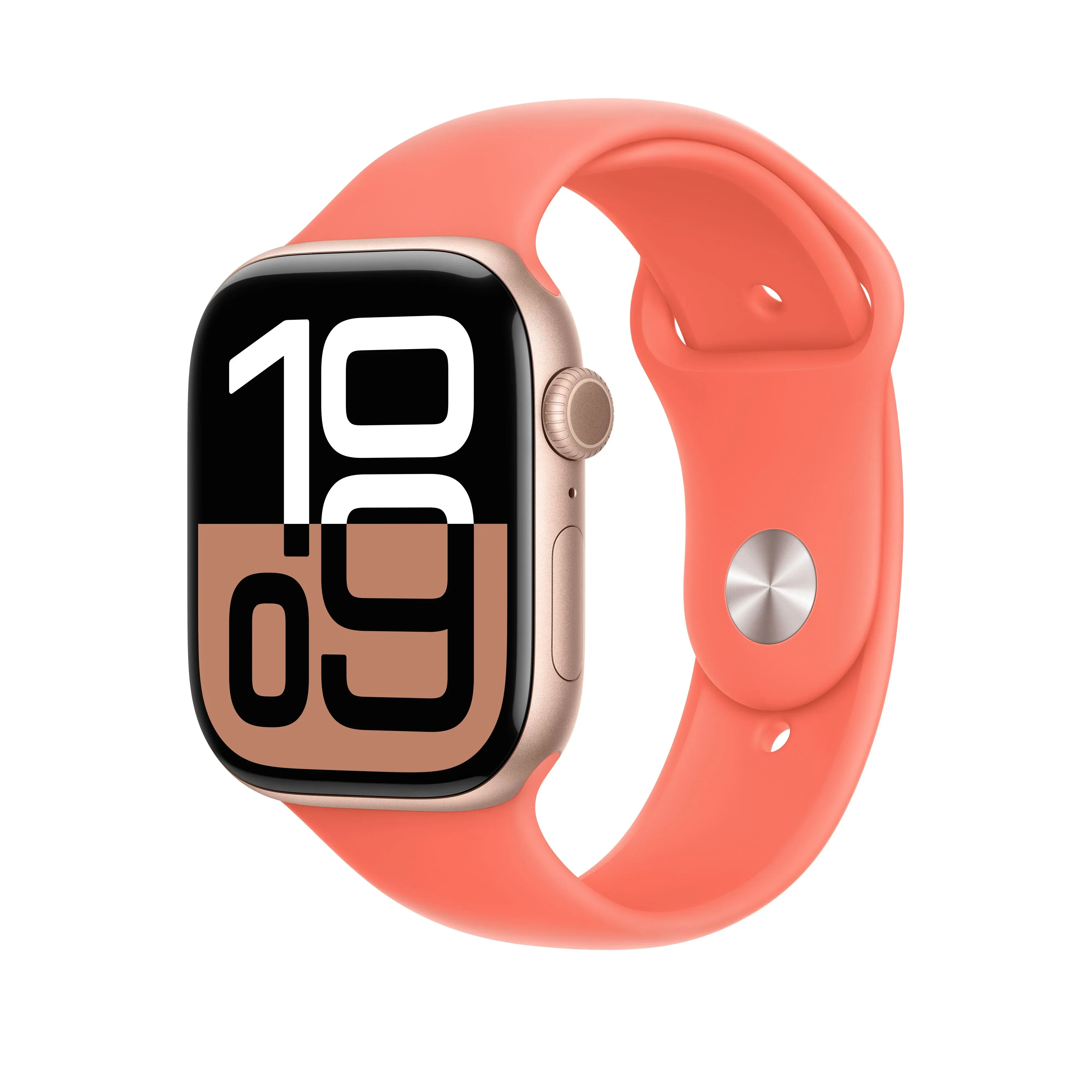 Curea Apple pentru Apple Watch 46mm Sport Band: Tangerine Sport Band - S/M (SEASONAL) - Image 2