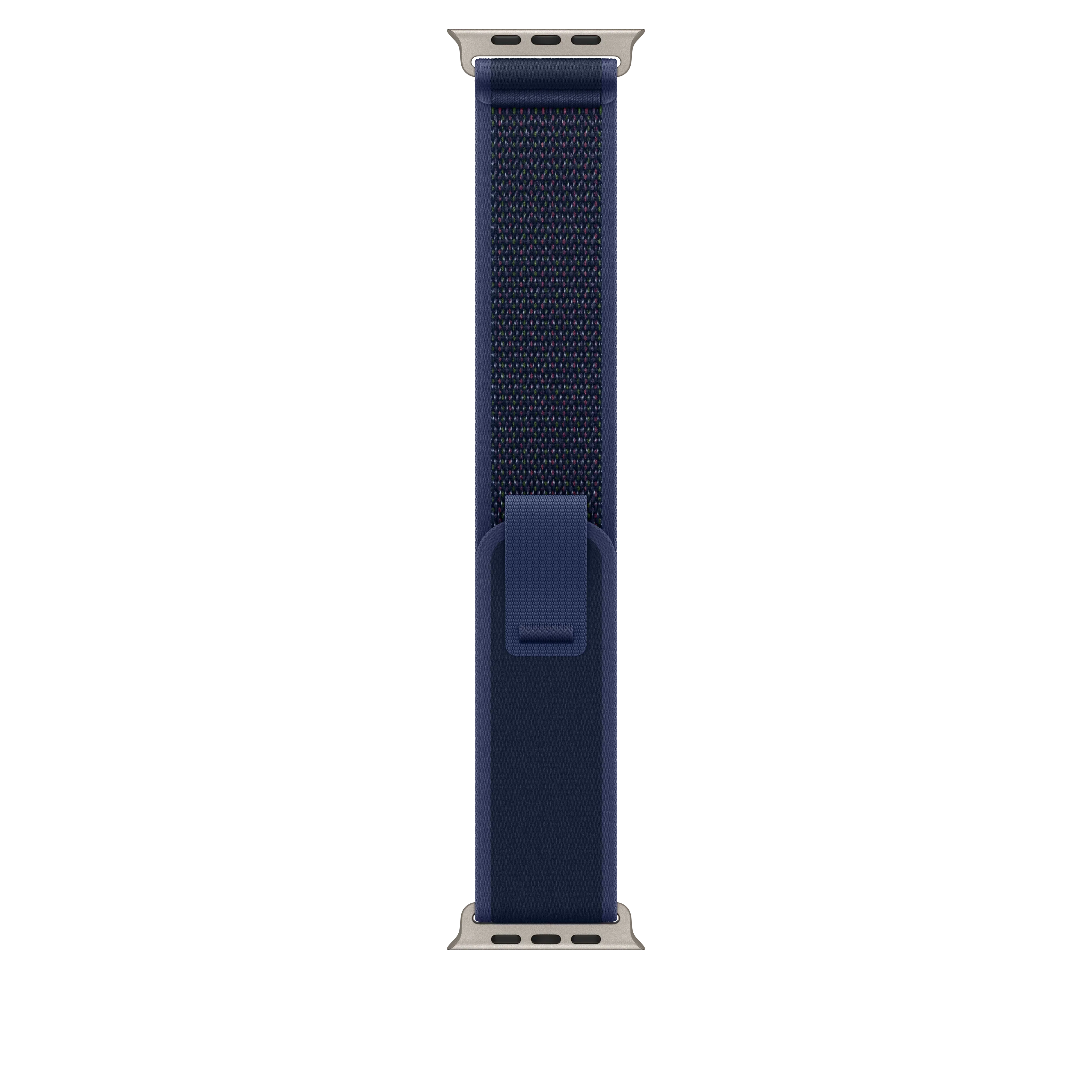 Curea Apple pentru Apple Watch 49mm Blue Trail Loop - M/L - Natural Titanium Finish