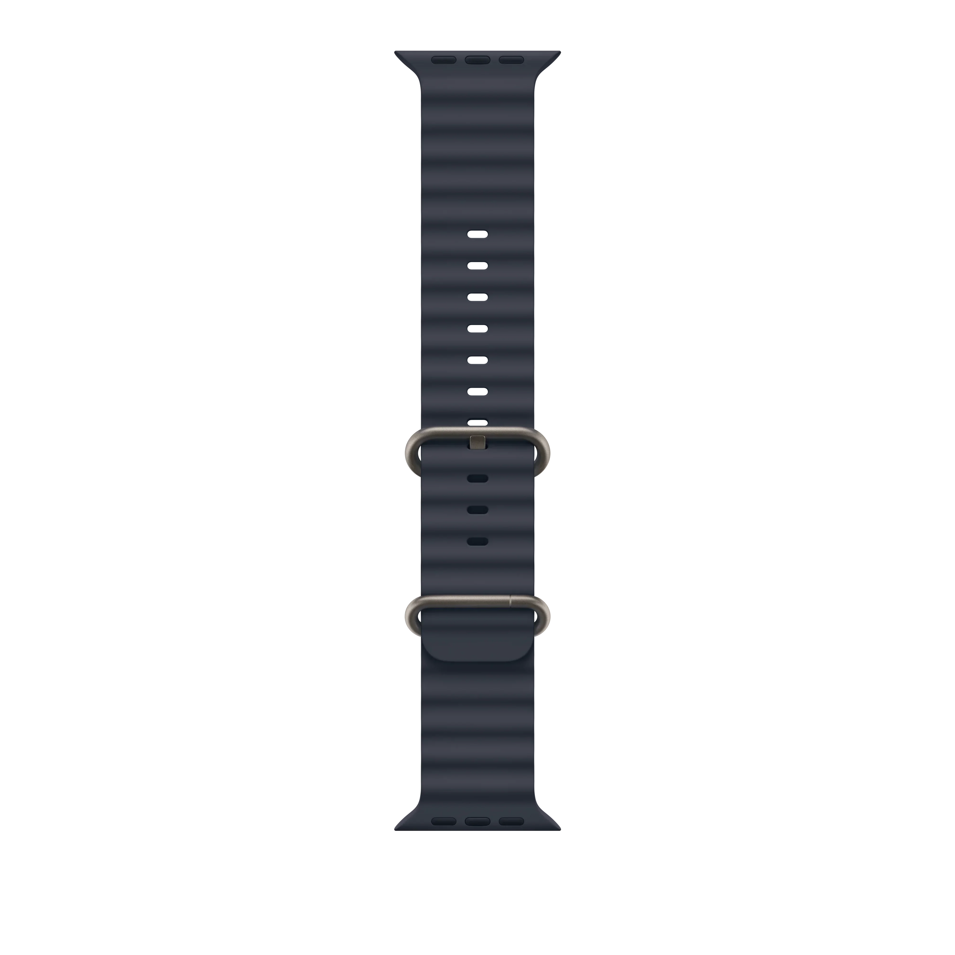Curea Apple pentru Apple Watch 49mm Navy Ocean Band - Natural Titanium Finish