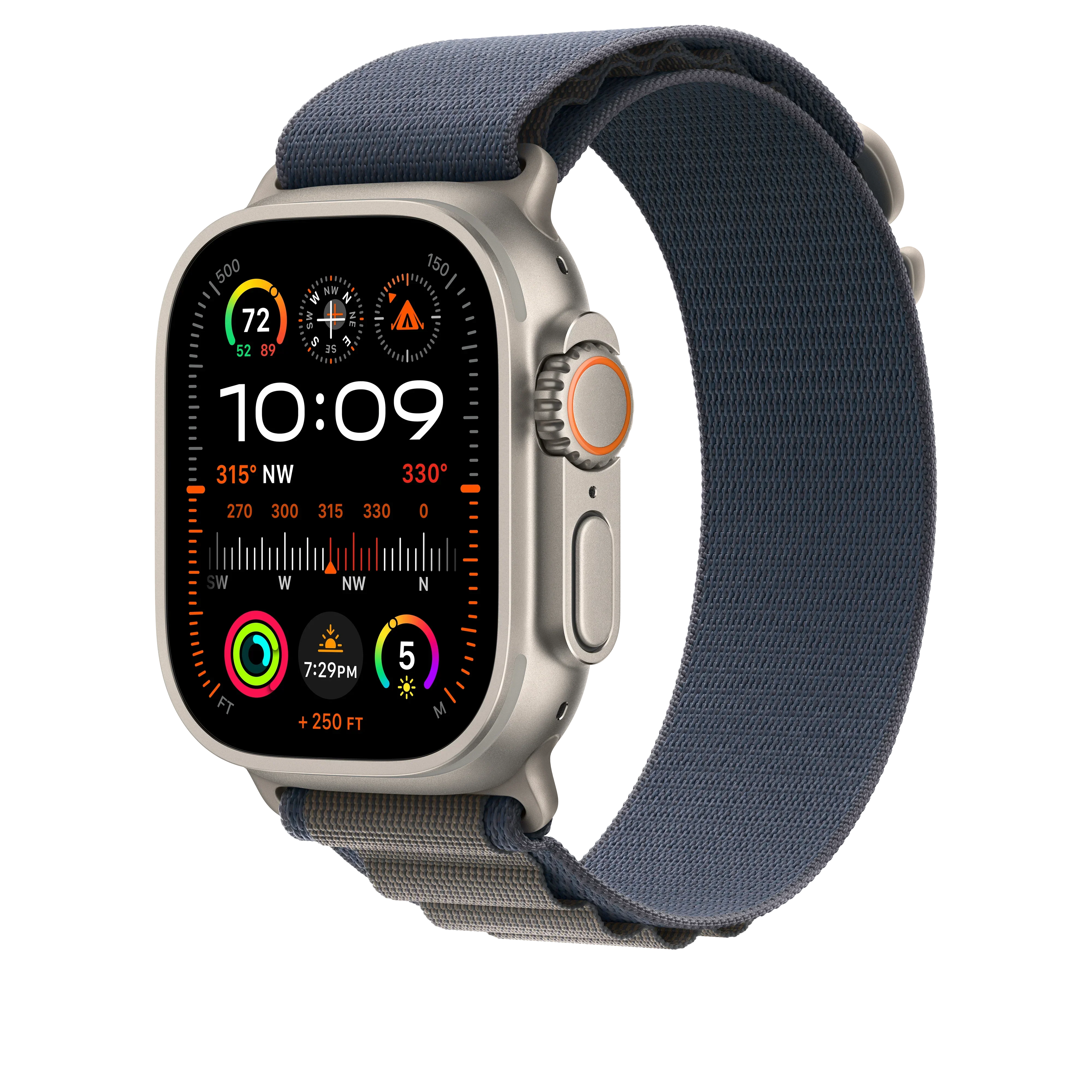 Curea Apple pentru Apple Watch Ultra 49mm Blue Alpine Loop - Small - Image 2