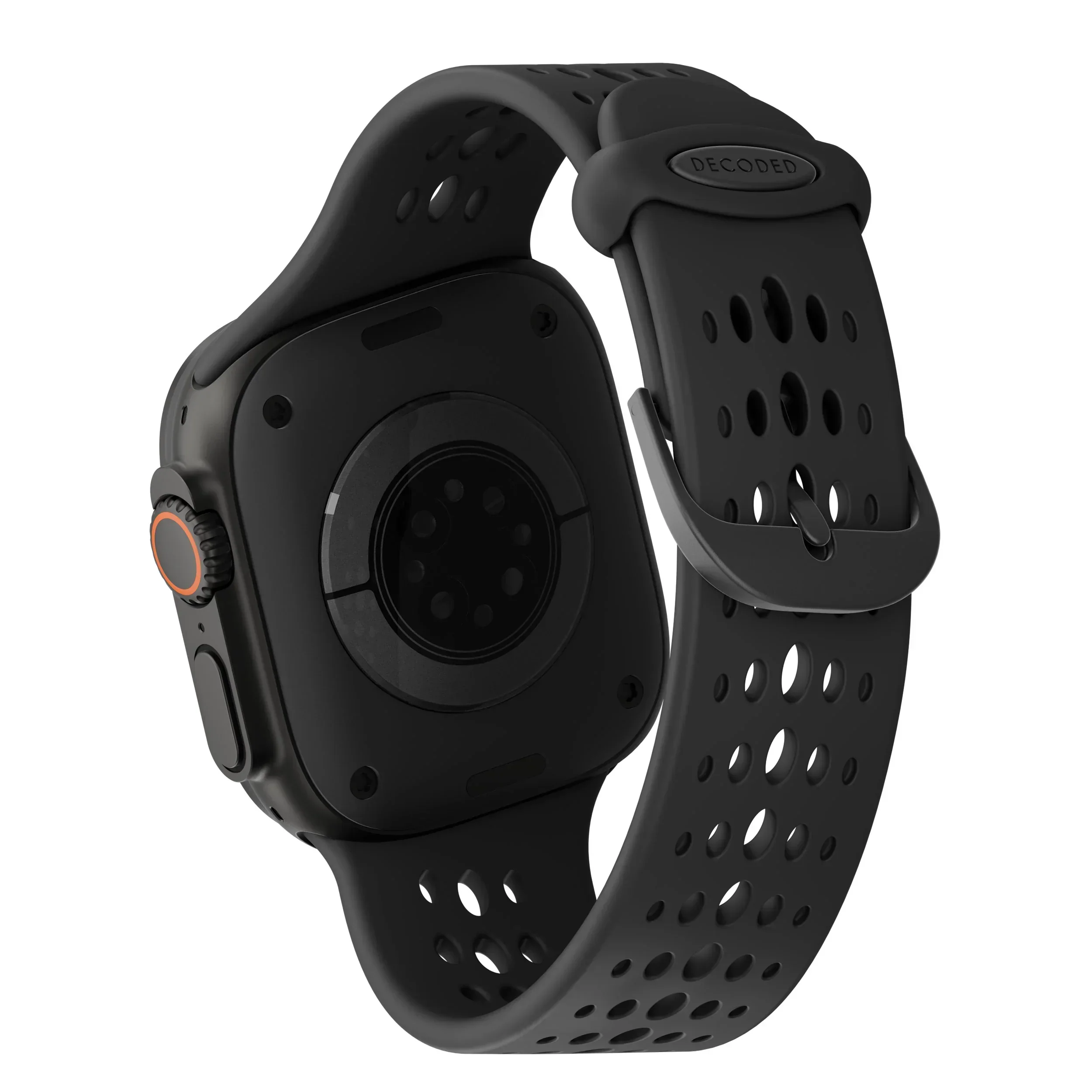 Curea DECODED Ares O pentru Apple Watch 44/46/49 mm, Silicon, Negru - Image 3