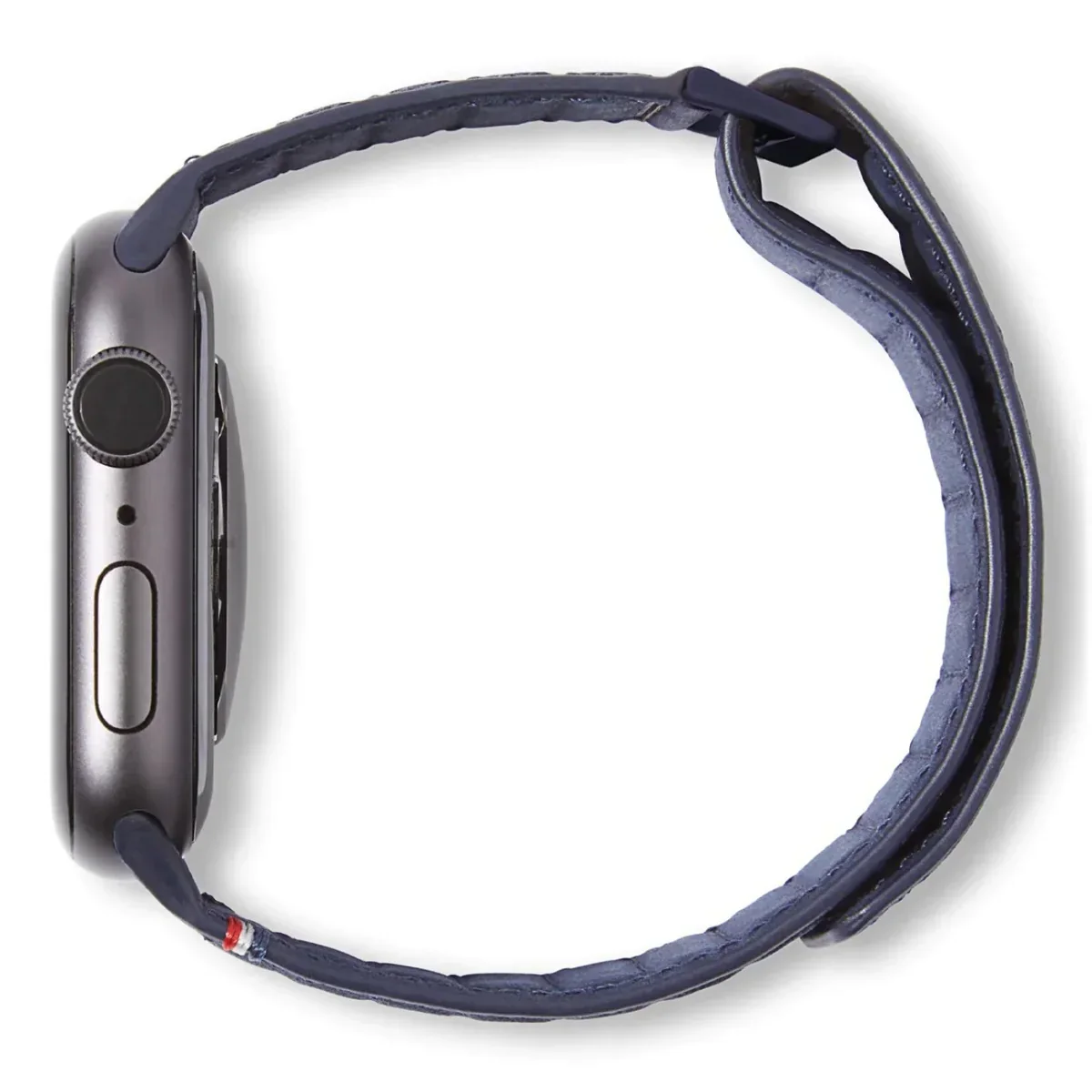 Curea Decoded Traction Strap pentru Apple Watch 45/44/42 mm, Piele, Albastru - Image 5