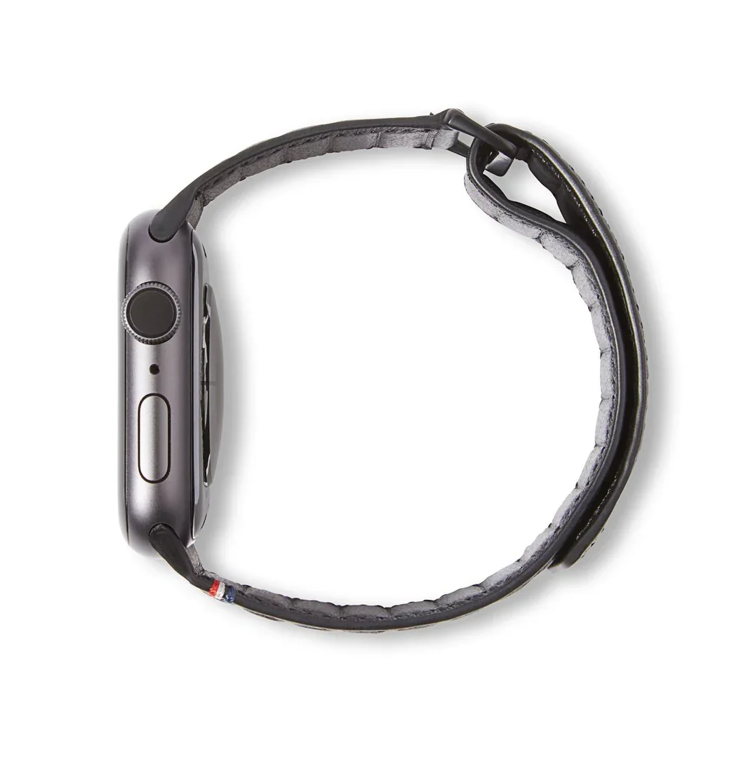 Curea Decoded Traction Strap pentru Apple Watch 45/44/42 mm, Piele, Negru - Image 2