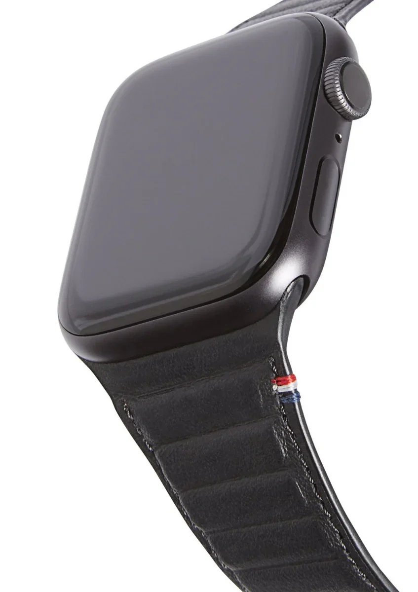 Curea Decoded Traction Strap pentru Apple Watch 45/44/42 mm, Piele, Negru - Image 3