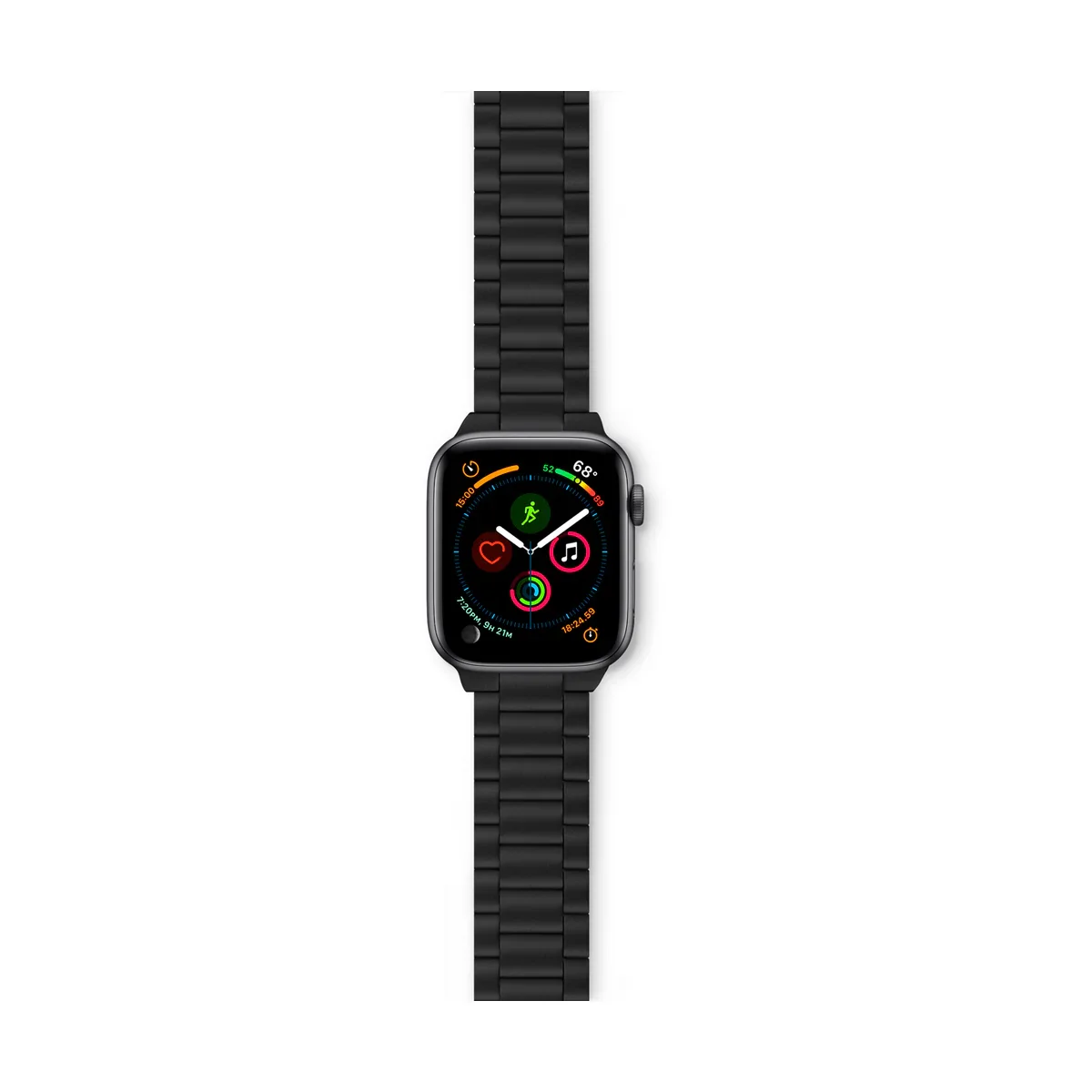 Curea Epico pentru Apple Watch 38/40/41mm Metal Negru - Image 3