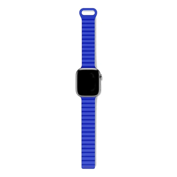 Curea magnetică DECODED pentru Apple Watch Apple Watch 42/44/45/49MM, Silicon, Albastru - Image 2