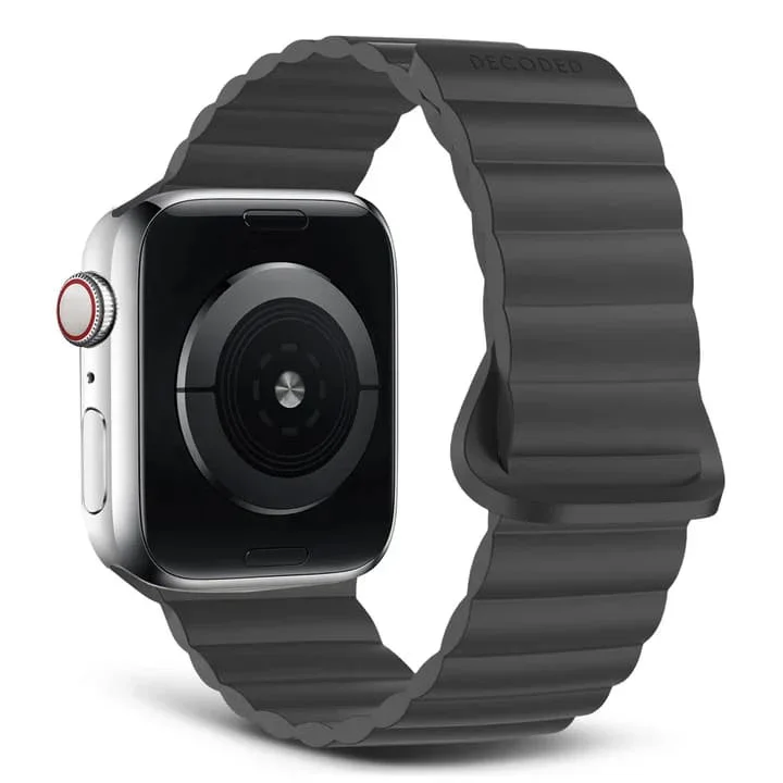 Curea magnetică DECODED pentru Apple Watch Apple Watch 42/44/45/49MM, Silicon, Negru