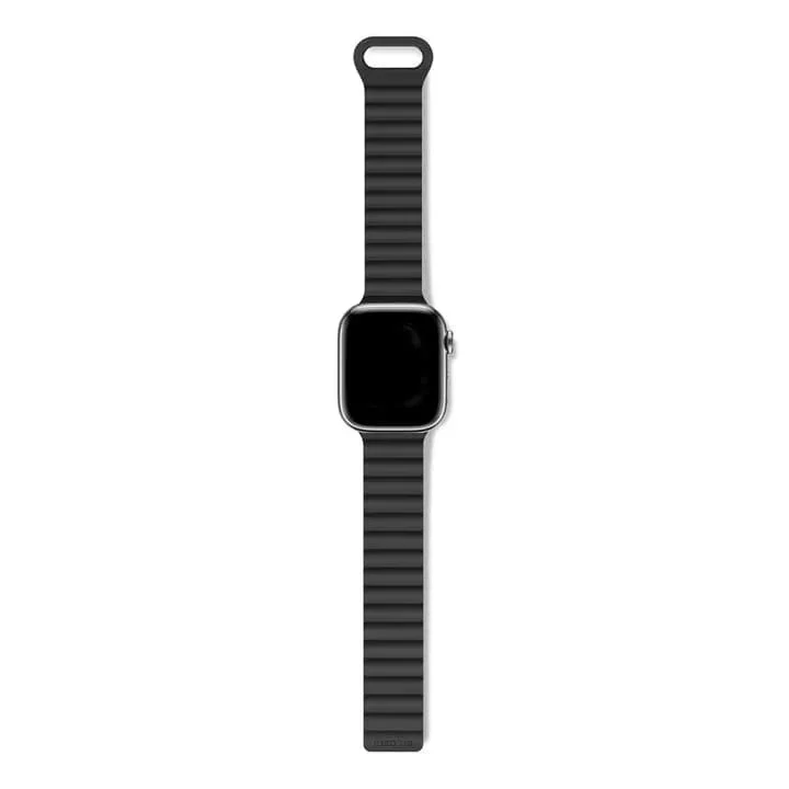 Curea magnetică DECODED pentru Apple Watch Apple Watch 42/44/45/49MM, Silicon, Negru - Image 2