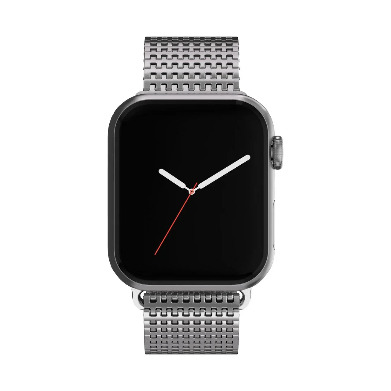 Curea metalica MESH NOA pentru Apple Watch 41/40/38 mm, Argintiu - Image 4