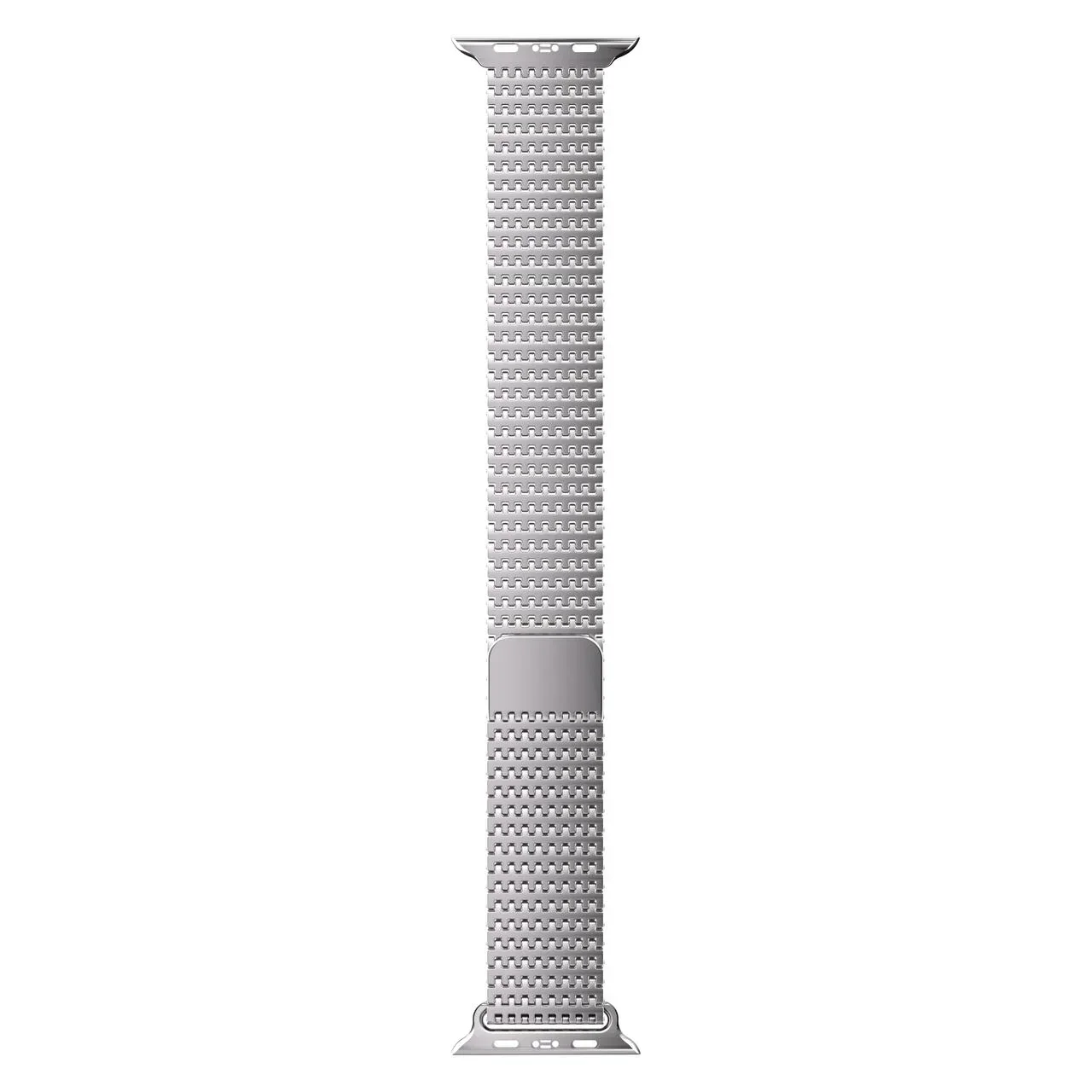 Curea metalica MESH NOA pentru Apple Watch 44/45/49 mm, Argintiu