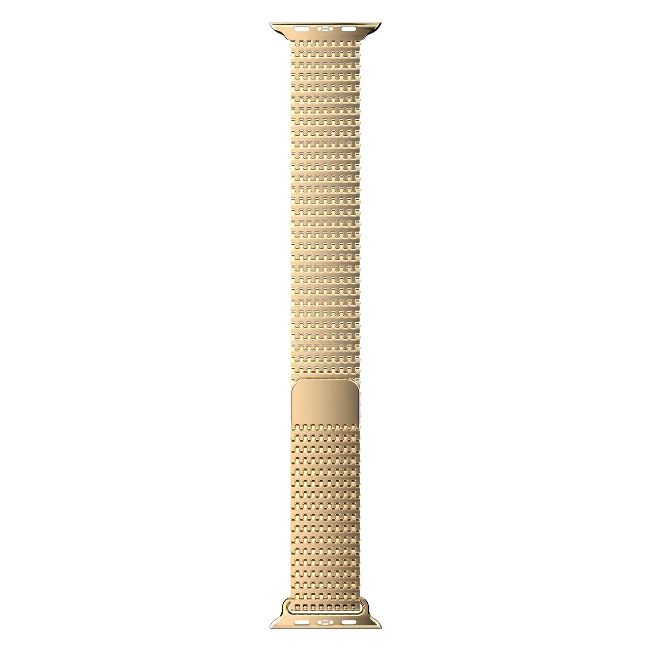 Curea metalica MESH NOA pentru Apple Watch 44/45/49 mm, Auriu - Image 2