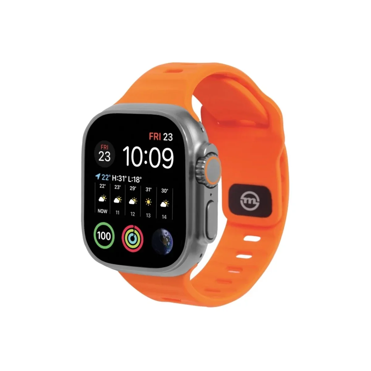 Curea Mobile Origin Strap pentru Apple Watch 49mm, Portocaliu