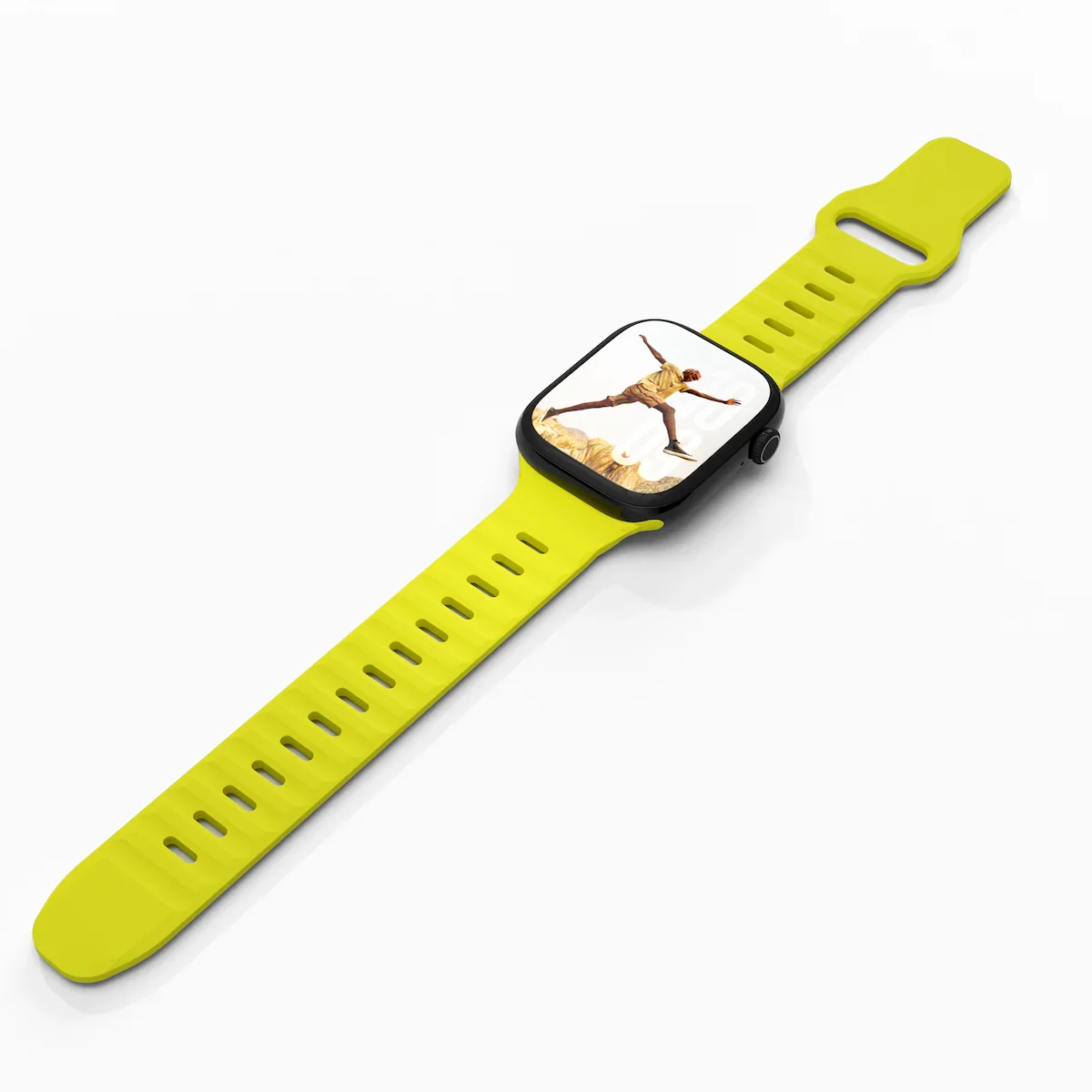 Curea NOA ACTIVE pentru Apple Watch 40/42mm, Silicon, Fluorescent - Image 6