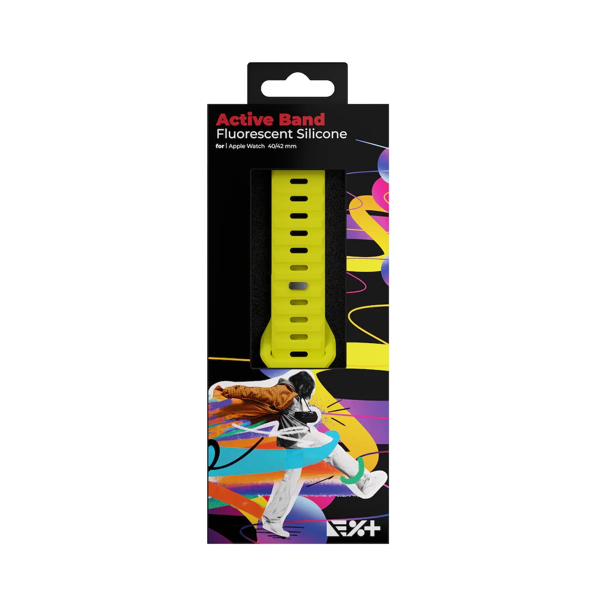 Curea NOA ACTIVE pentru Apple Watch 40/42mm, Silicon, Fluorescent - Image 7