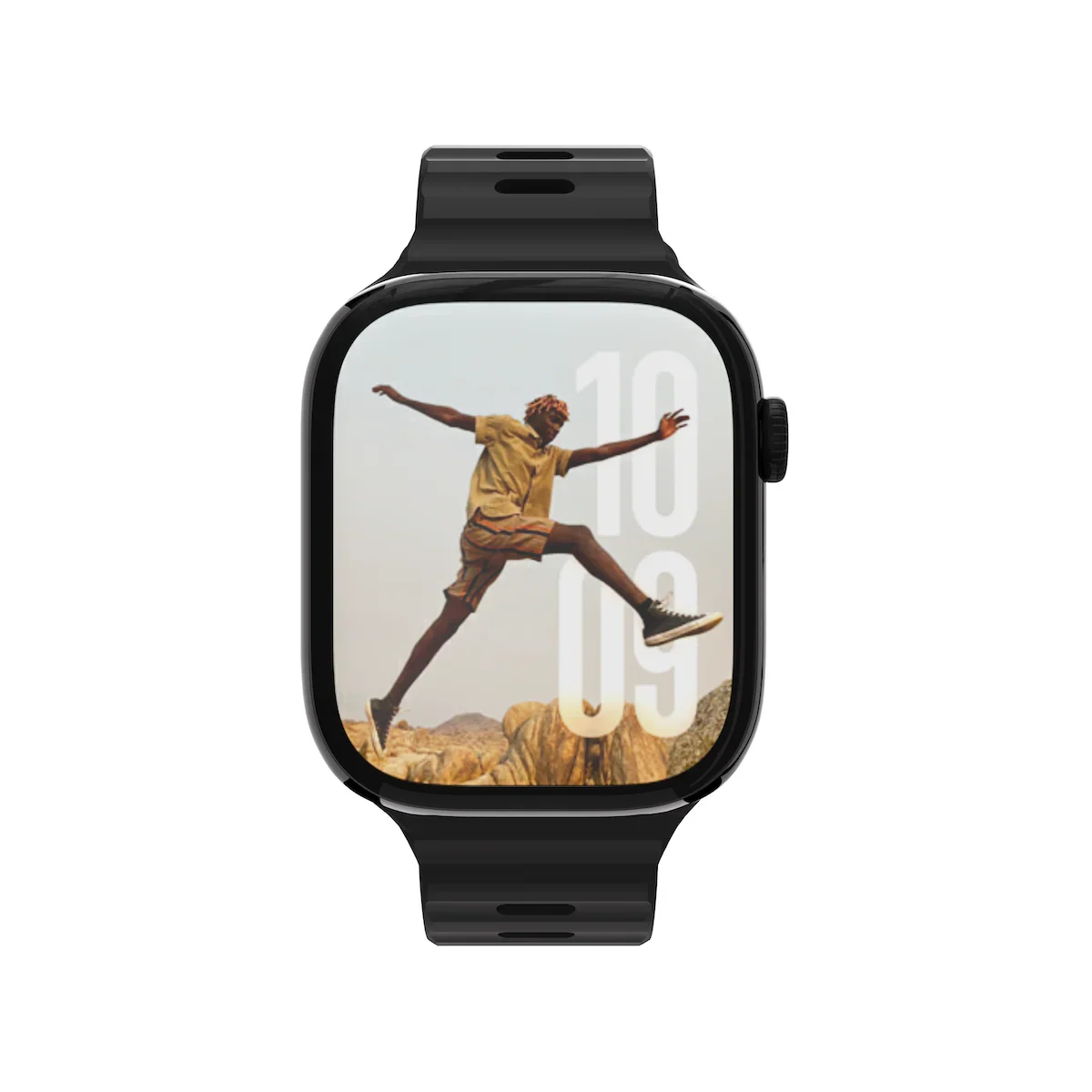 Curea NOA ACTIVE pentru Apple Watch 40/42mm, Silicon, Negru - Image 3