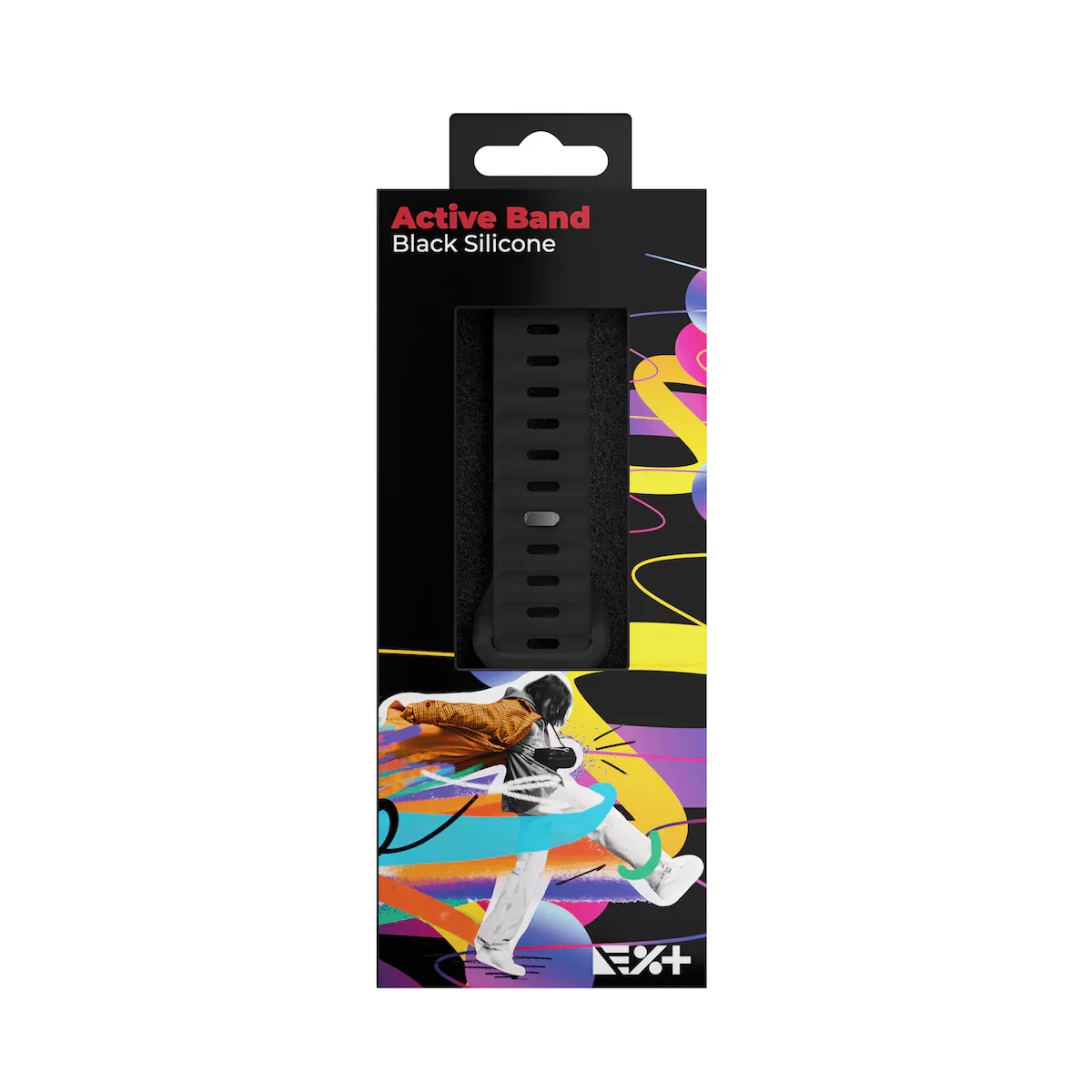 Curea NOA ACTIVE pentru Apple Watch 40/42mm, Silicon, Negru - Image 7