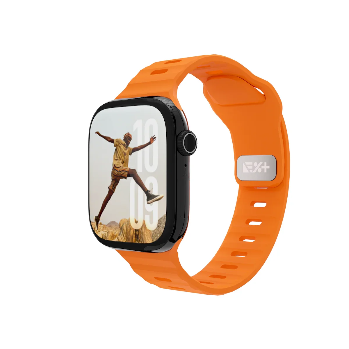 Curea NOA ACTIVE pentru Apple Watch 40/42mm, Silicon, Portocaliu - Image 2