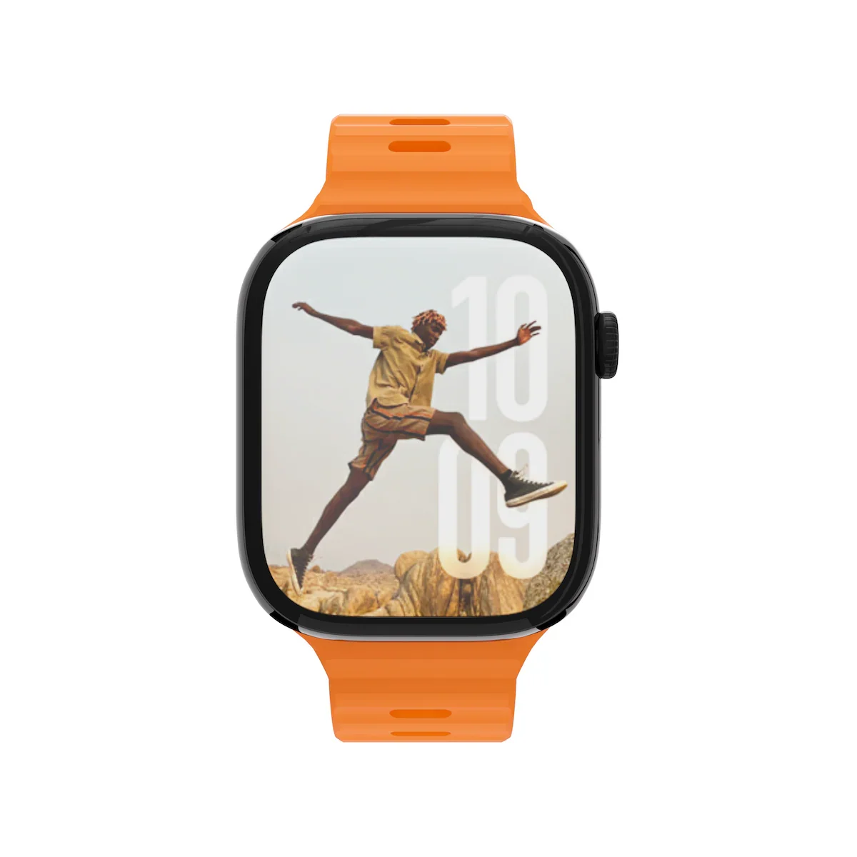 Curea NOA ACTIVE pentru Apple Watch 40/42mm, Silicon, Portocaliu - Image 3