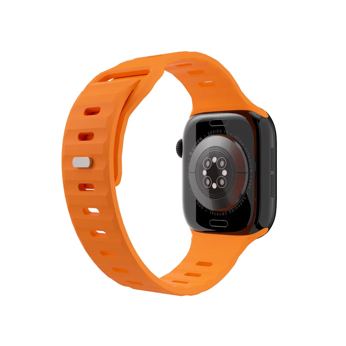 Curea NOA ACTIVE pentru Apple Watch 40/42mm, Silicon, Portocaliu - Image 4
