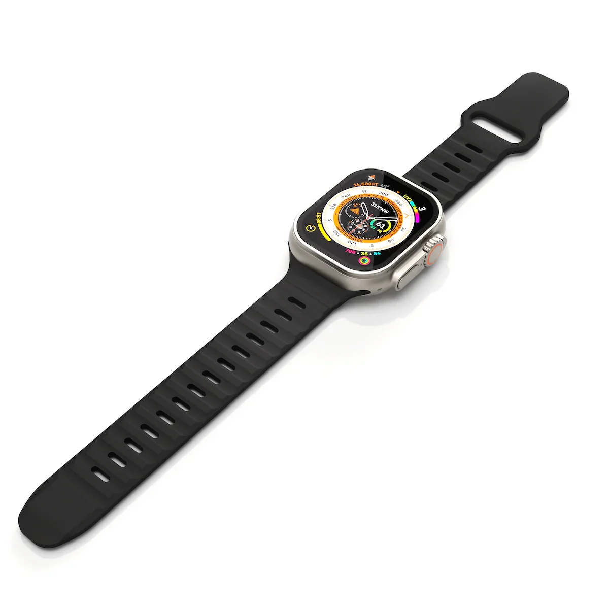 Curea NOA ACTIVE pentru Apple Watch 44/46/49mm, Silicon, Albastru - Image 13