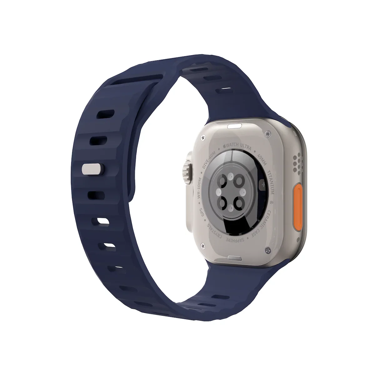 Curea NOA ACTIVE pentru Apple Watch 44/46/49mm, Silicon, Albastru - Image 4