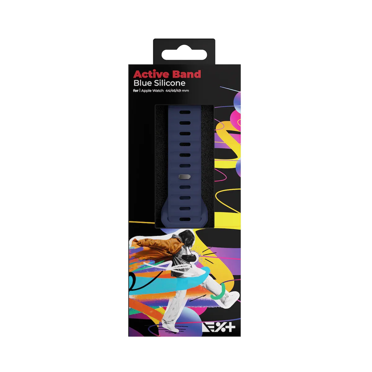 Curea NOA ACTIVE pentru Apple Watch 44/46/49mm, Silicon, Albastru - Image 7