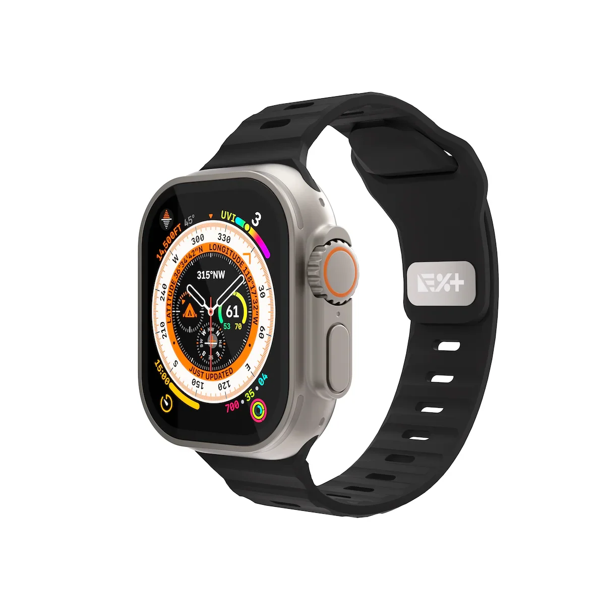 Curea NOA ACTIVE pentru Apple Watch 44/46/49mm, Silicon, Albastru - Image 9