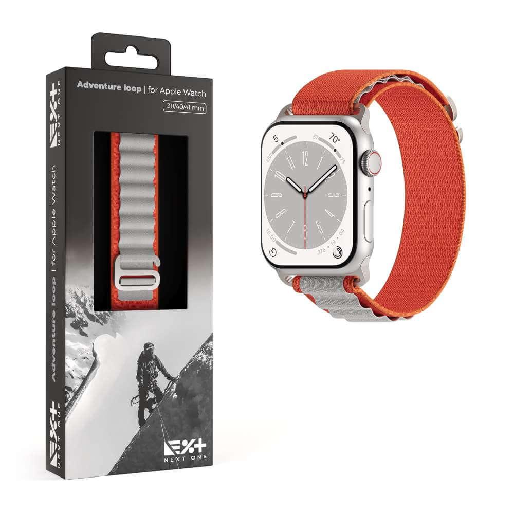 Curea NOA Adventure Loop pentru Apple Watch 41mm, Orange/Gray
