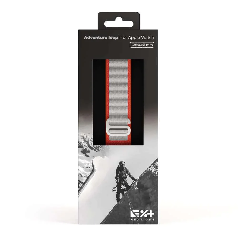 Curea NOA Adventure Loop pentru Apple Watch 41mm, Orange/Gray - Image 5