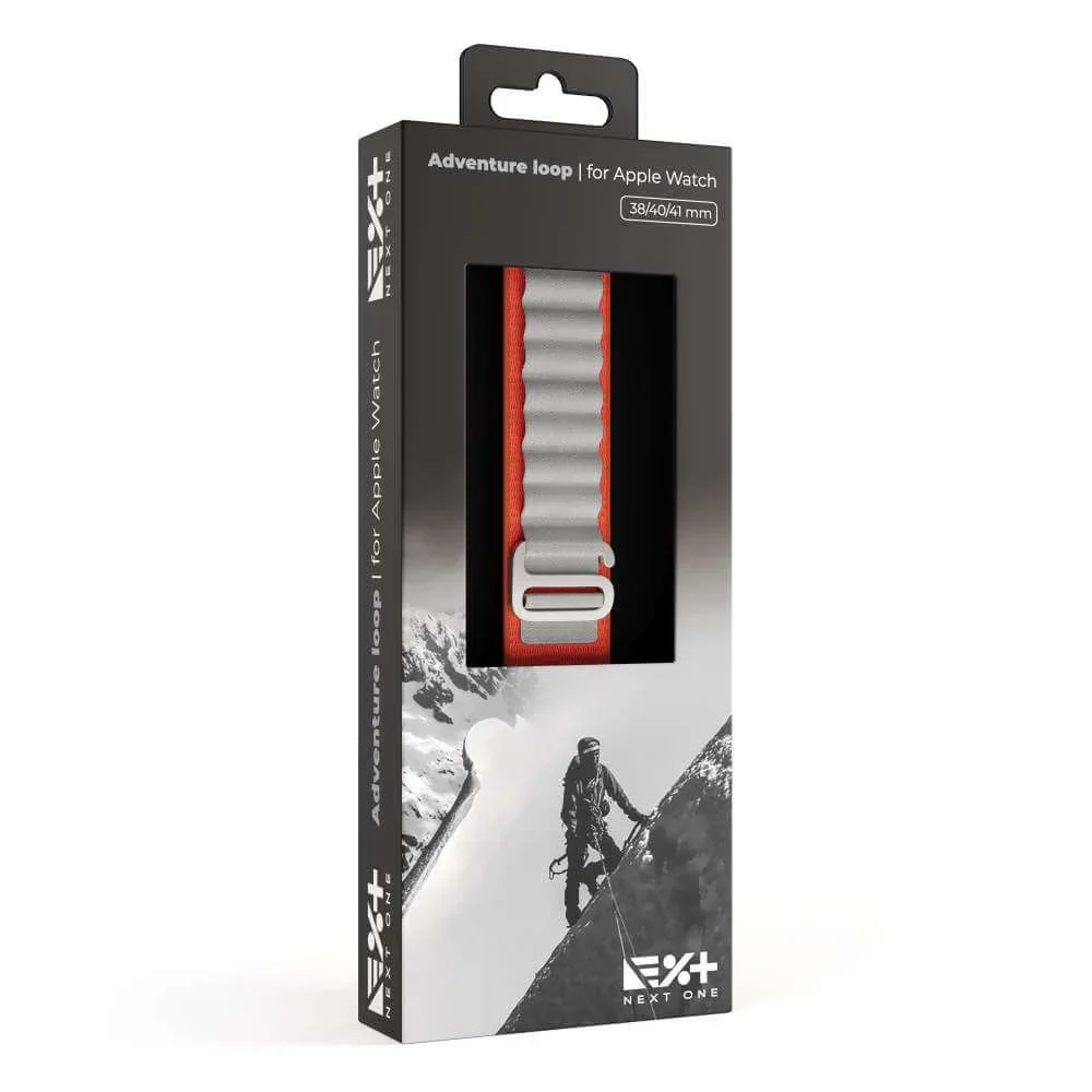 Curea NOA Adventure Loop pentru Apple Watch 41mm, Orange/Gray - Image 6