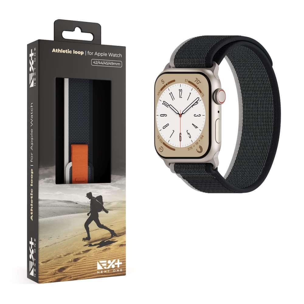 Curea NOA Athletic Loop pentru Apple Watch 45/49mm, Negru - Image 2