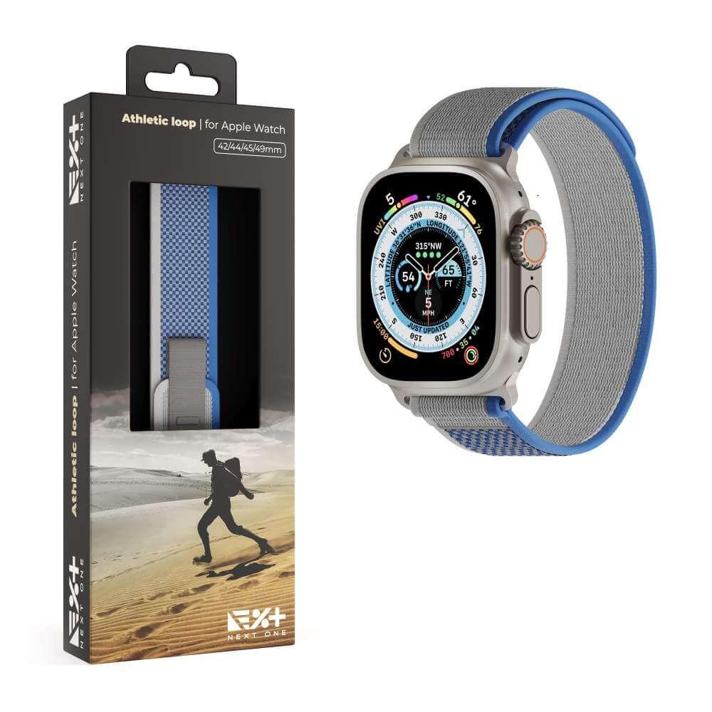 Curea NOA Athletic Loop pentru Apple Watch 45/49mm, Silver
