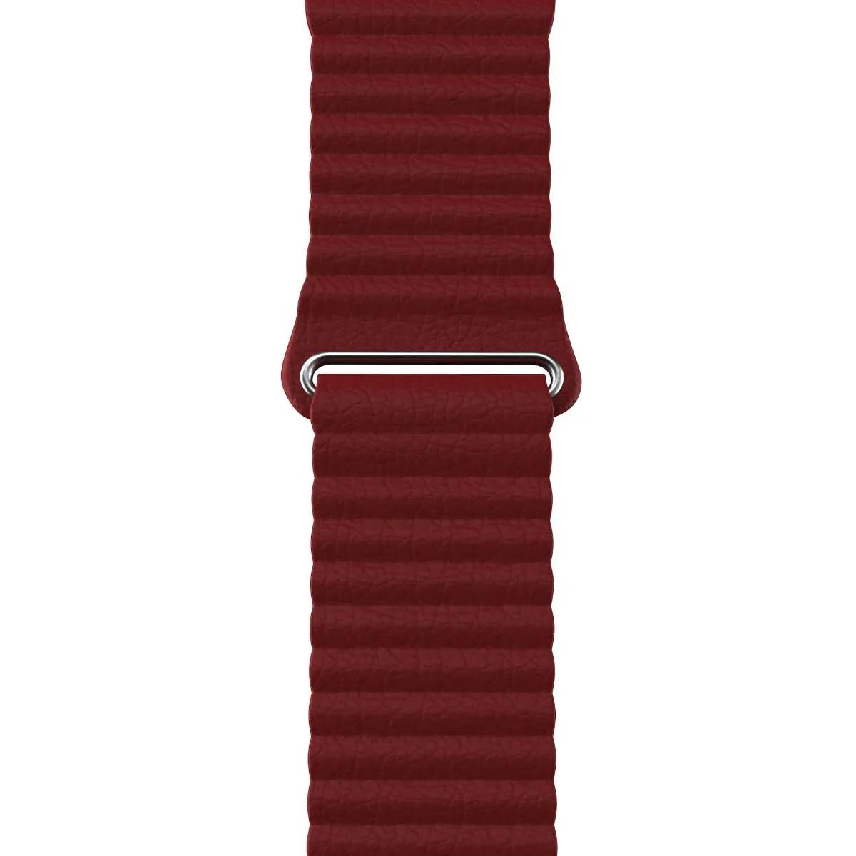 Curea NOA Leather Loop pentru Apple Watch 42-44mm, Claret - Image 4